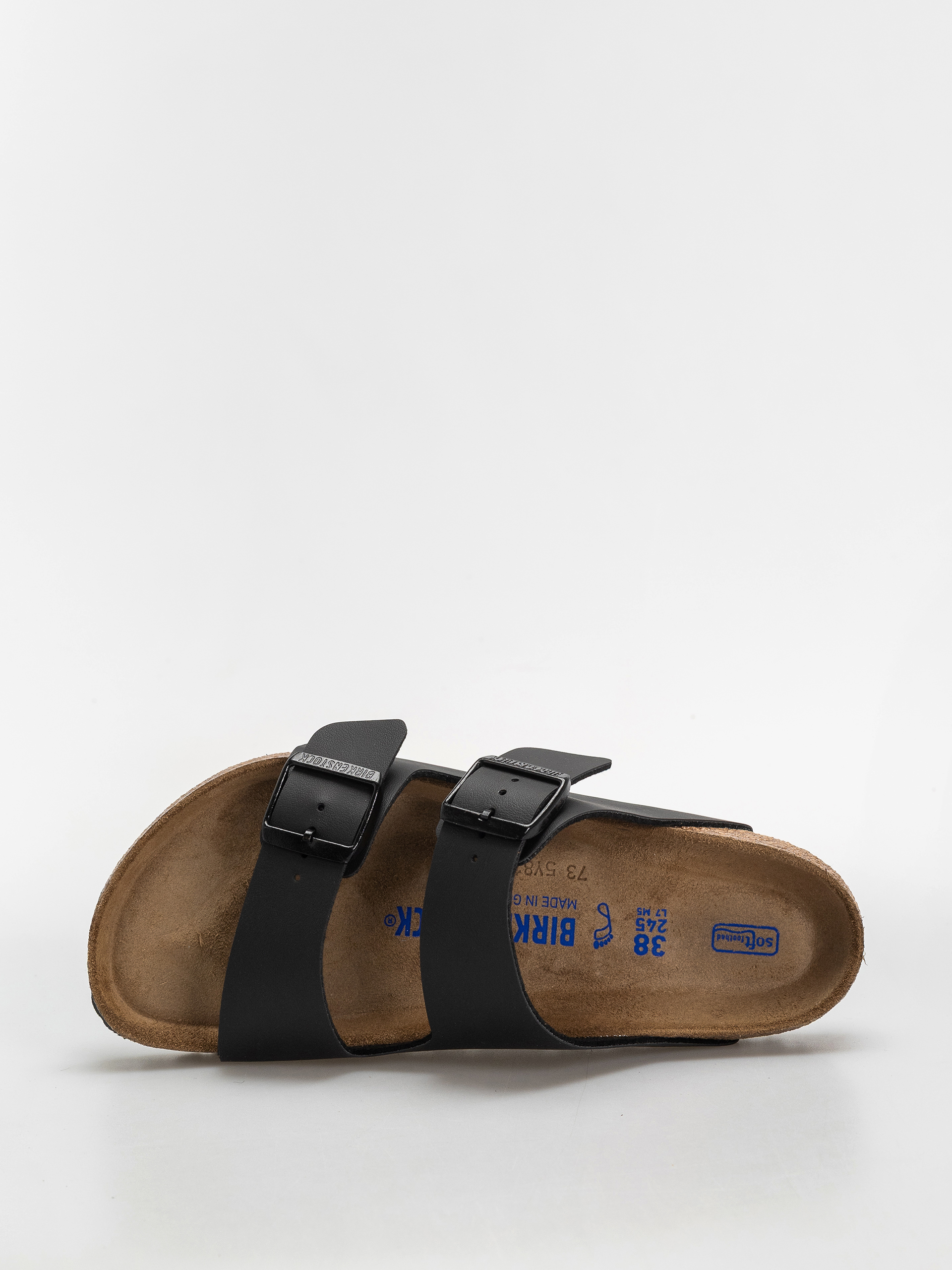 Flip-flop papucsok Birkenstock Arizona Soft Footbed Birko Flor Regular (black)