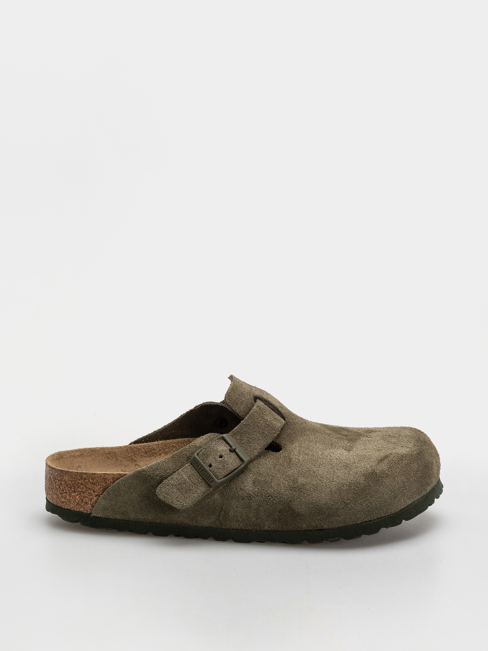 Flip-flop papucsok Birkenstock Boston Suede Leather Regular (thyme)