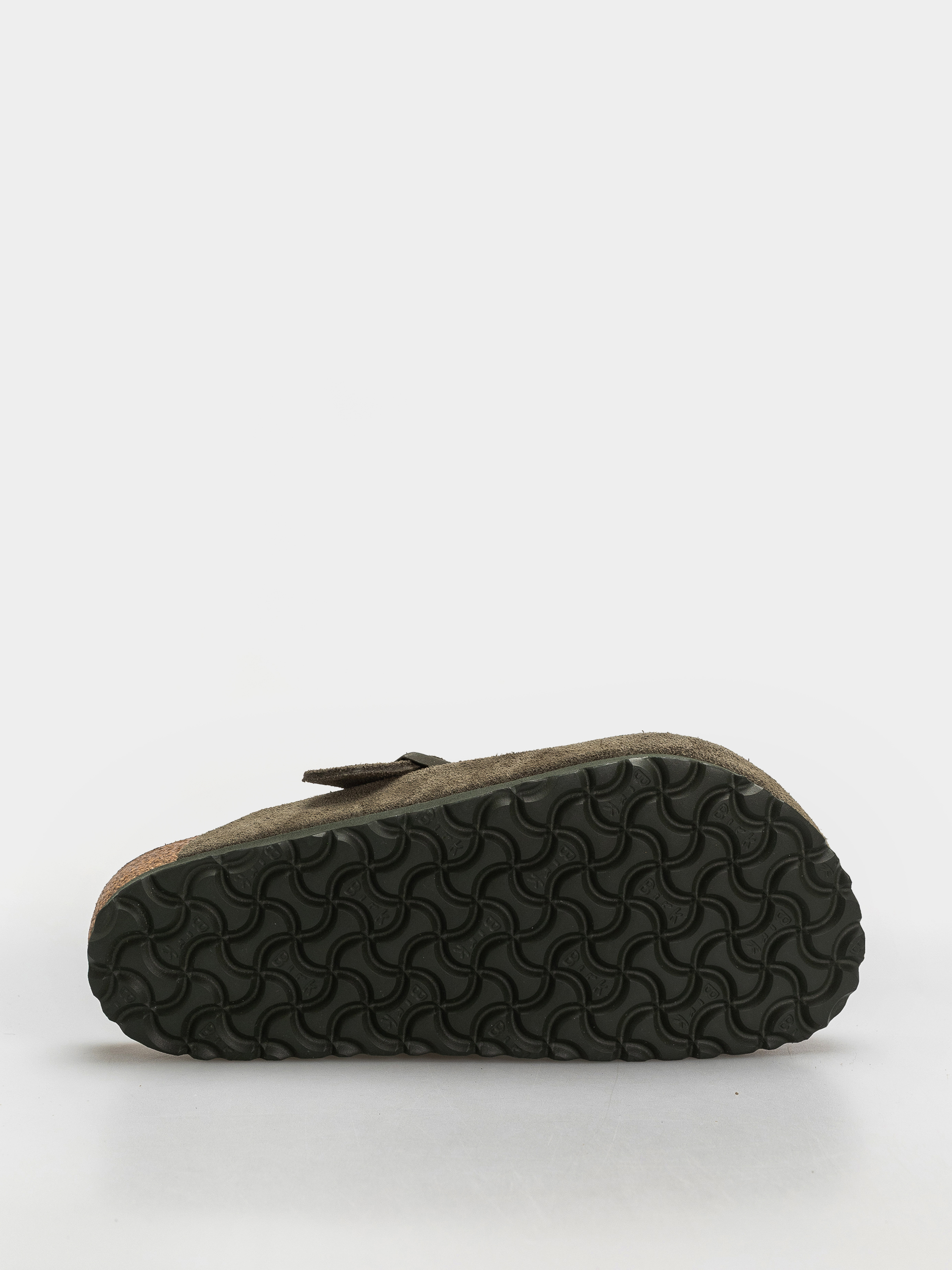 Flip-flop papucsok Birkenstock Boston Suede Leather Regular (thyme)