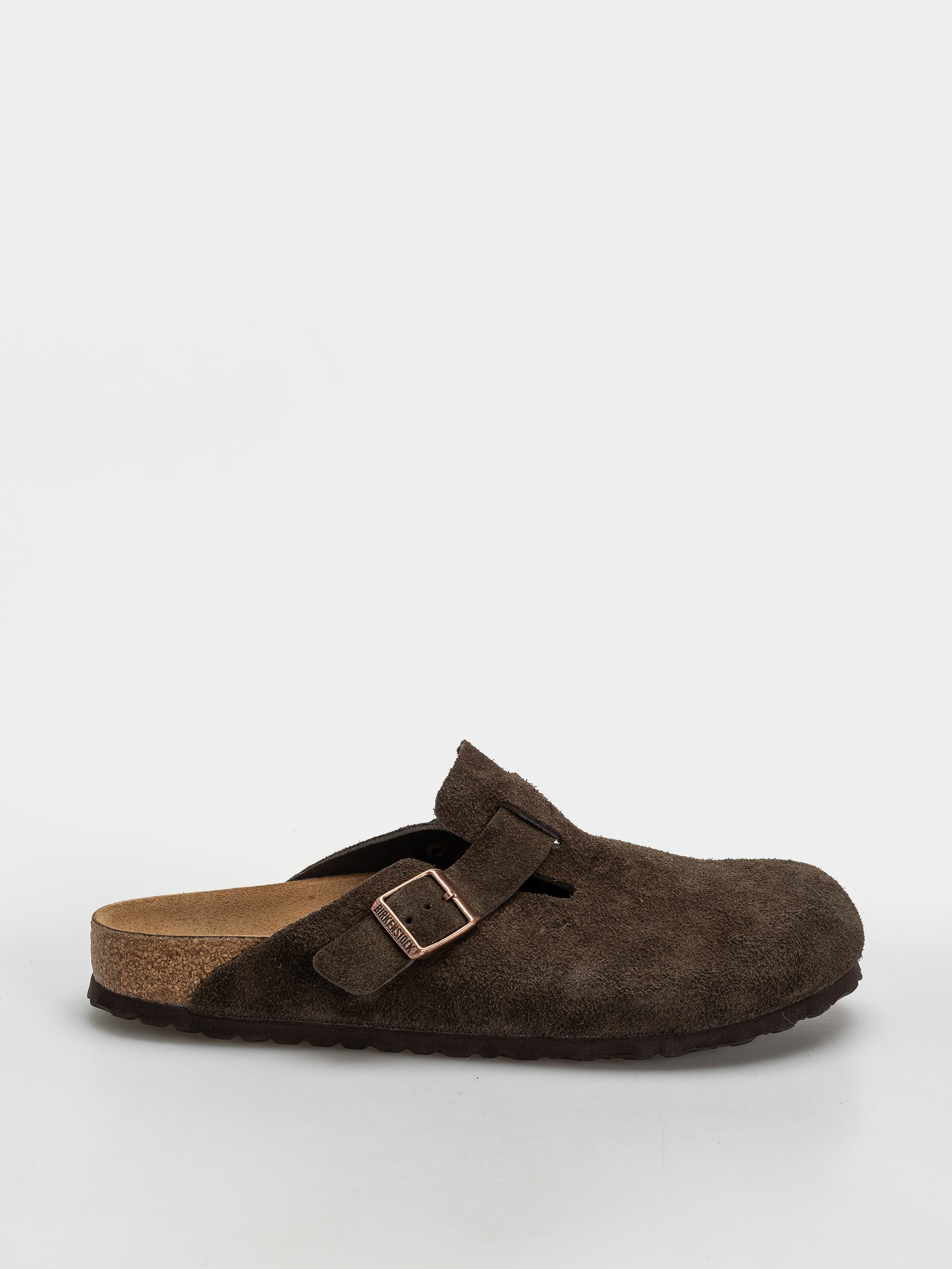 Flip-flop papucsok Birkenstock Boston Suede Leather Narrow (mocca)