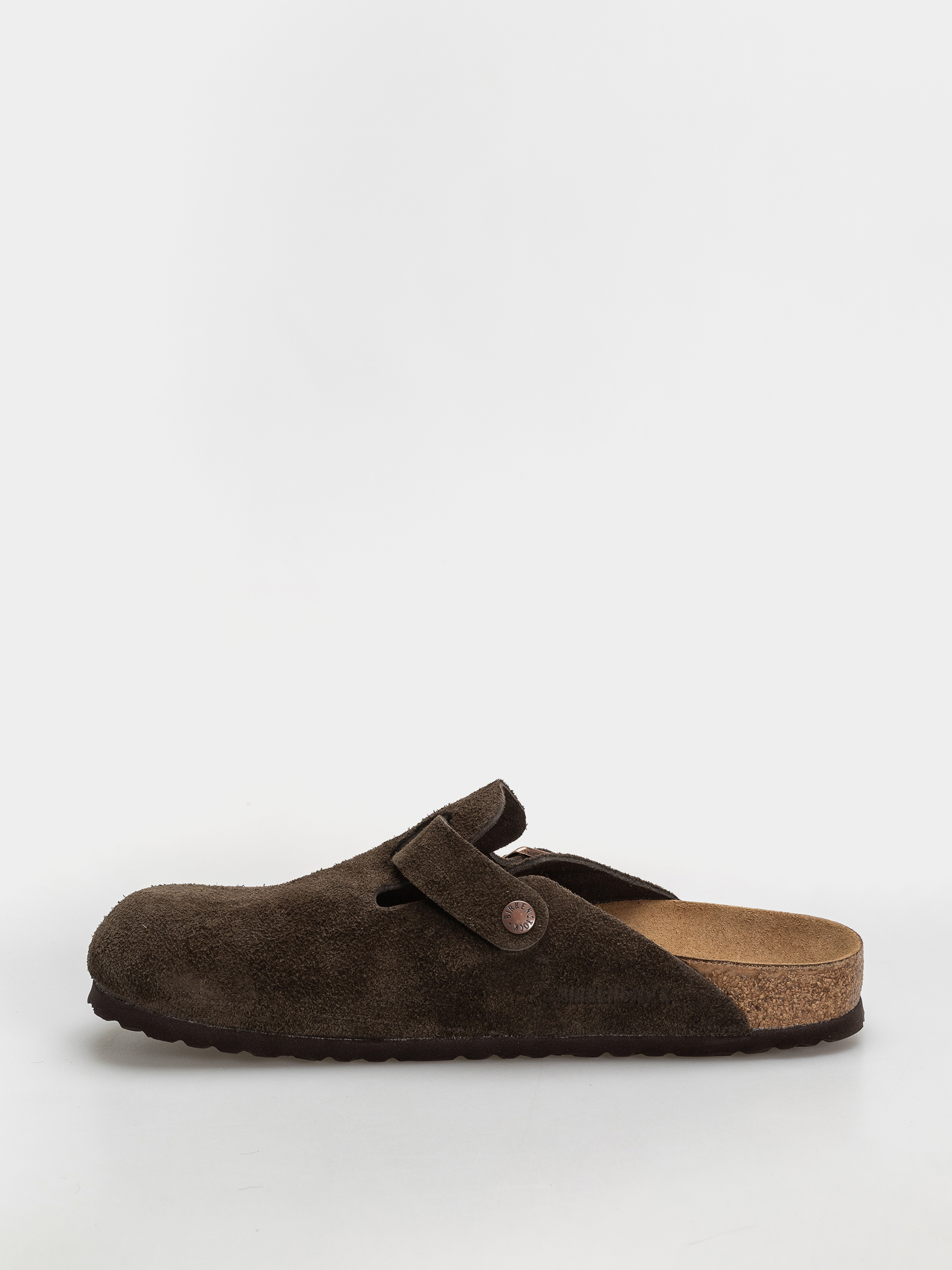 Flip-flop papucsok Birkenstock Boston Suede Leather Narrow (mocca)