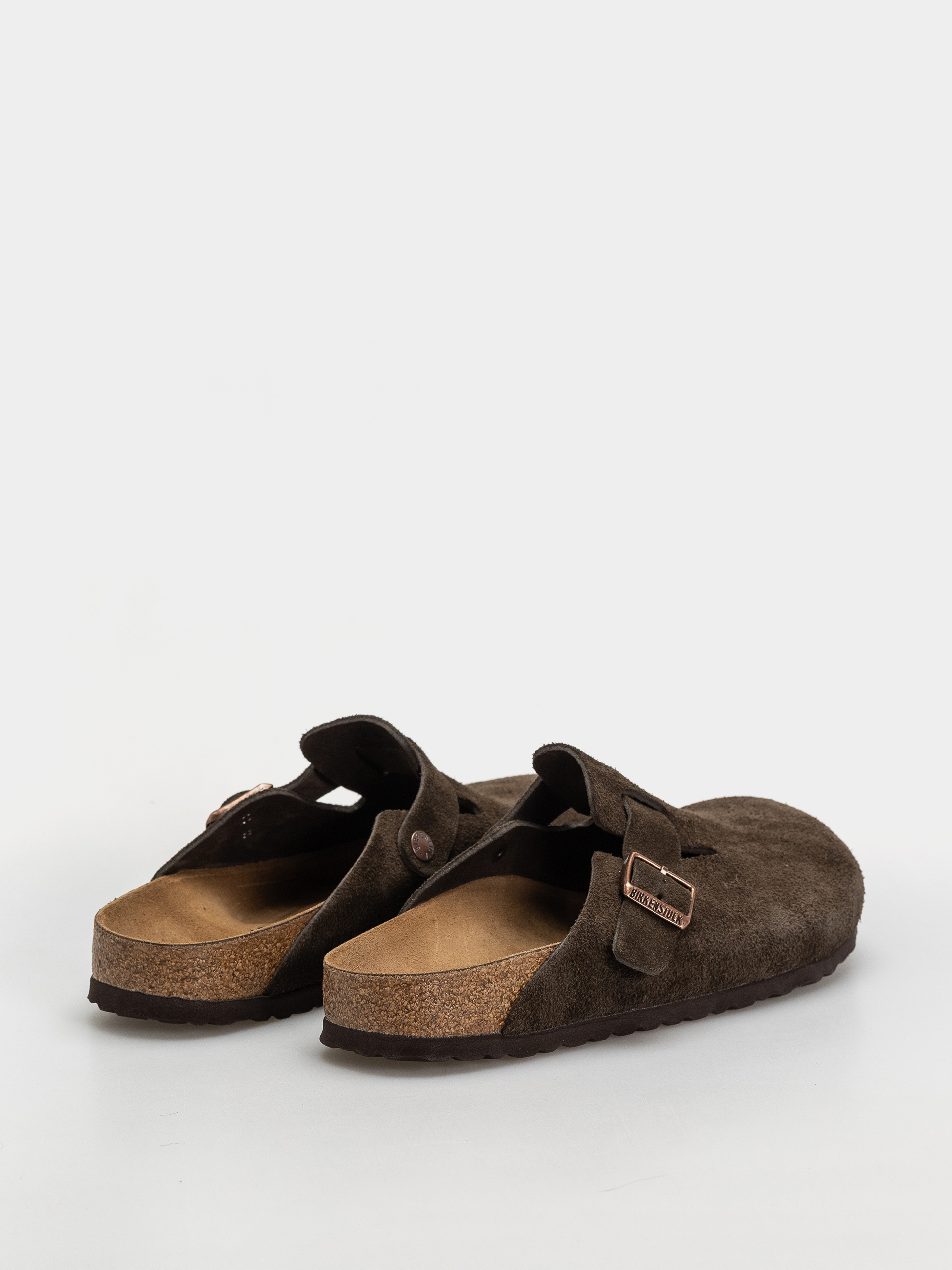 Flip-flop papucsok Birkenstock Boston Suede Leather Narrow (mocca)