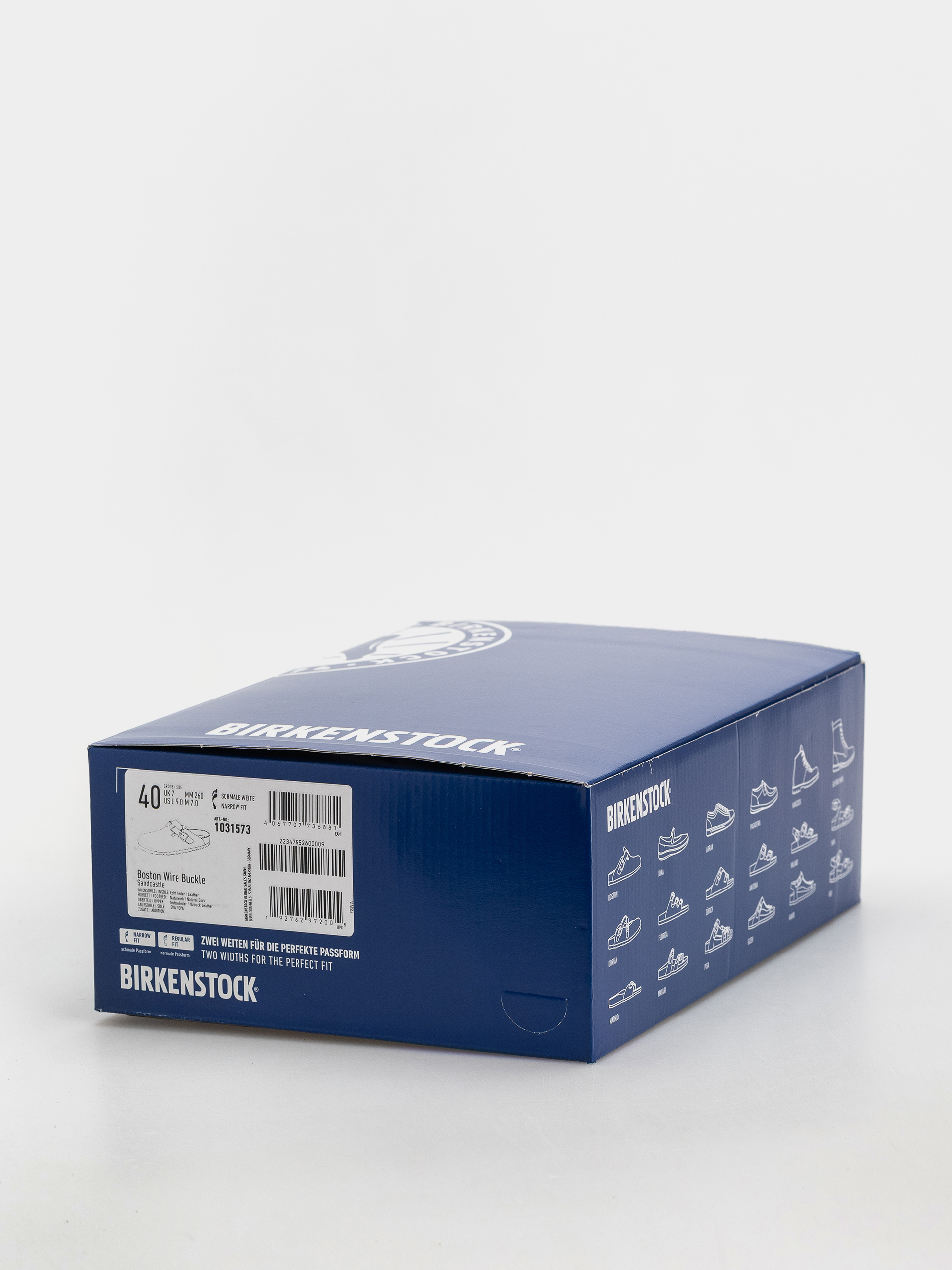 Flip-flop papucsok Birkenstock Boston Wire Buckle Nubuck Leather Narrow (sandcastle)