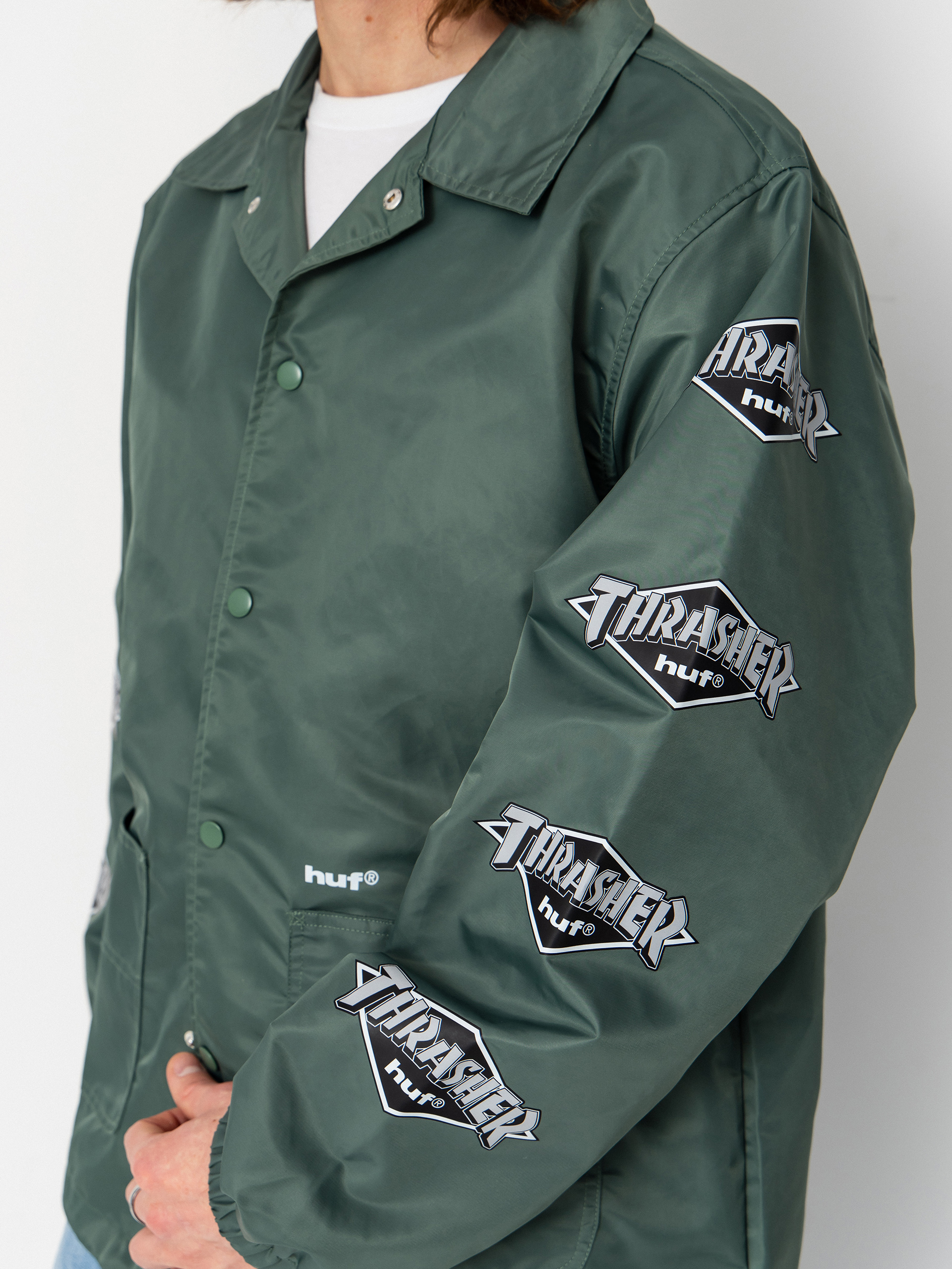 Dzseki HUF X Thrasher Logo (forest green)