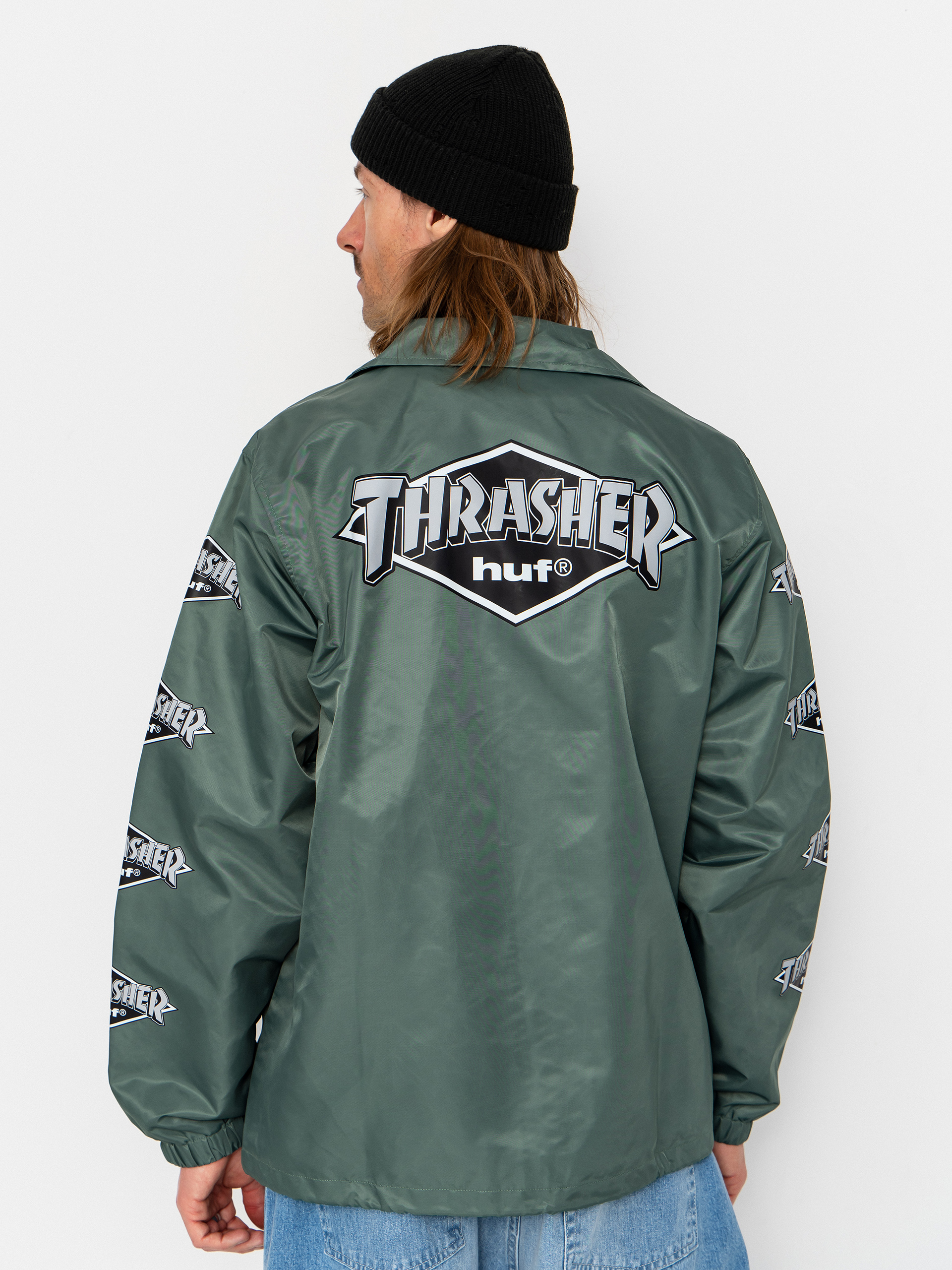 Dzseki HUF X Thrasher Logo (forest green)