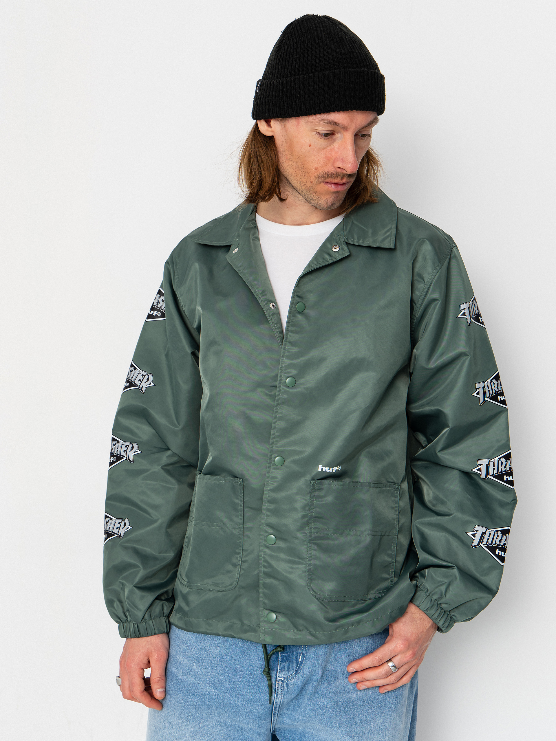 Dzseki HUF X Thrasher Logo (forest green)