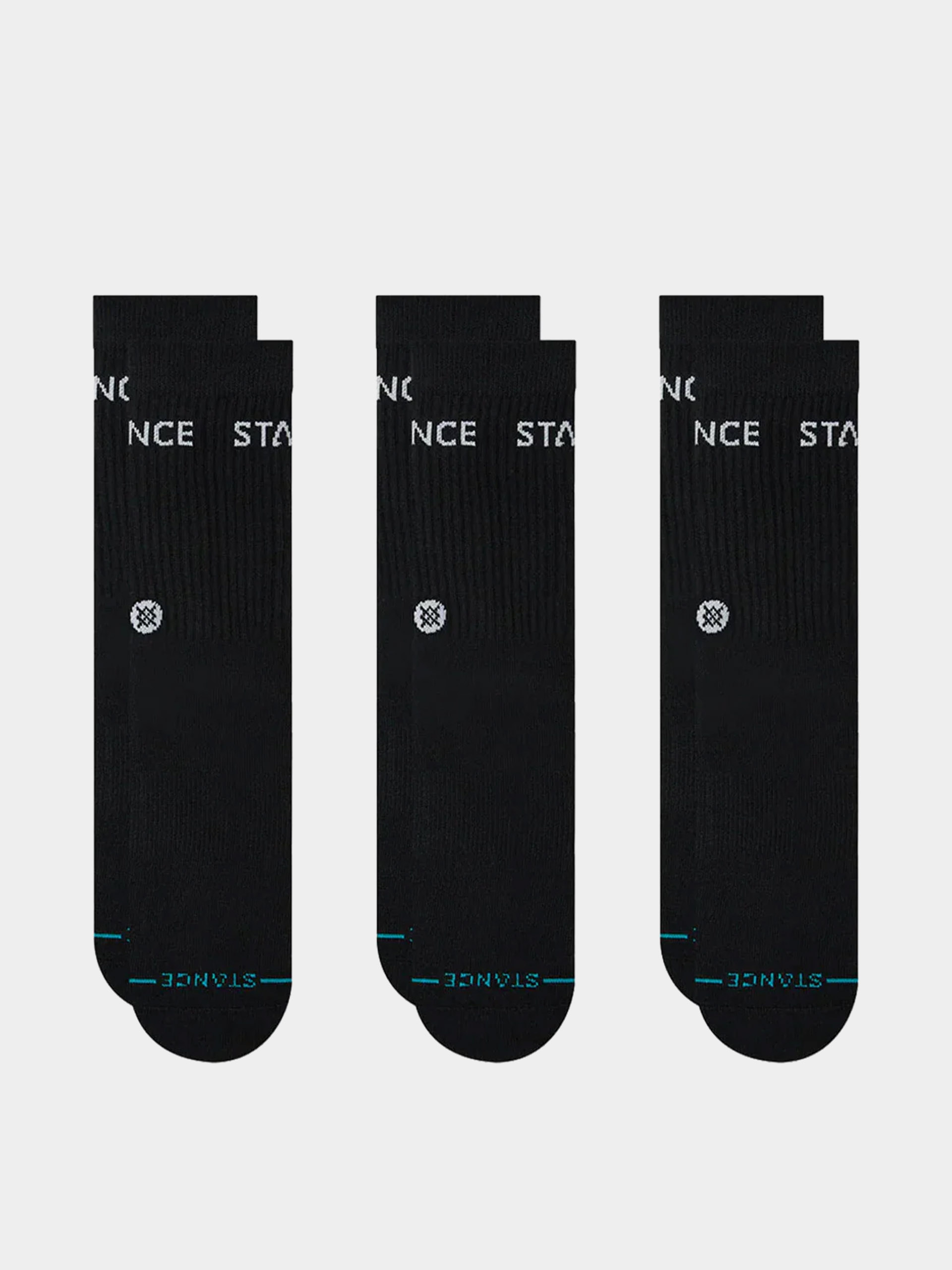 Zokni Stance Origin 3 Pack Quarter (black)