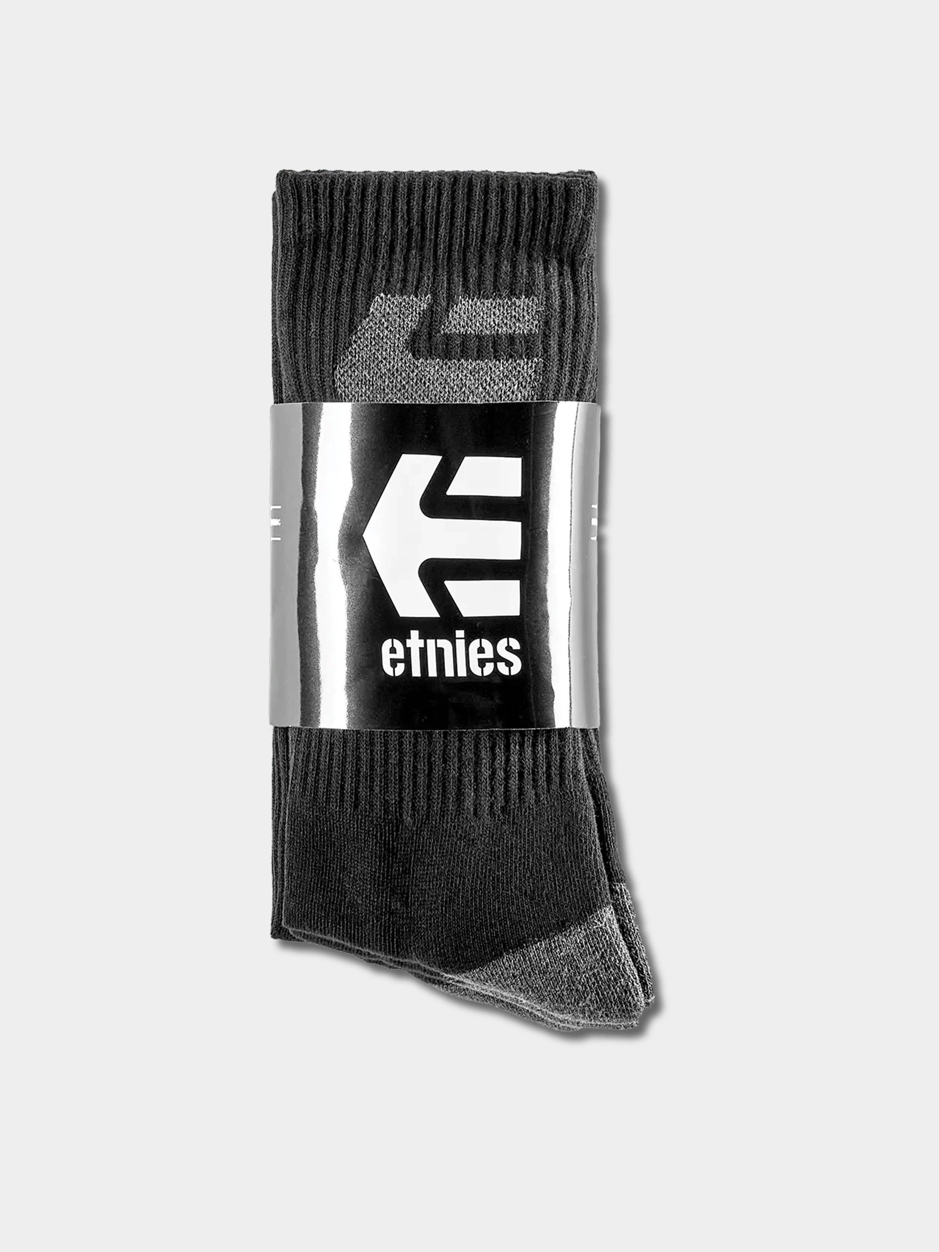 Zokni Etnies Stencil Icon 3 Pack (black)