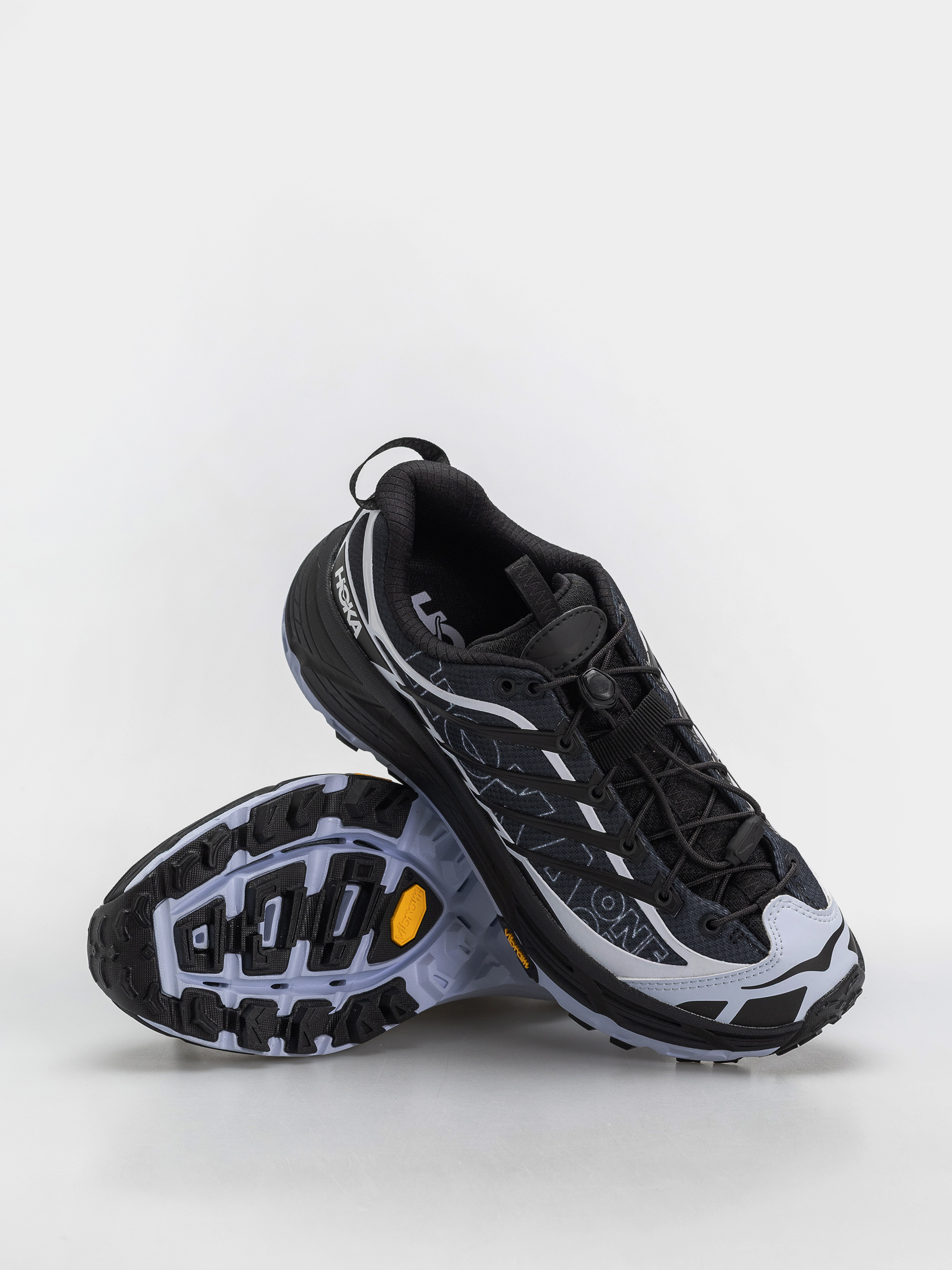 Cipők Hoka Mafate Three2 Wordmark (carbon black/ambient blue)