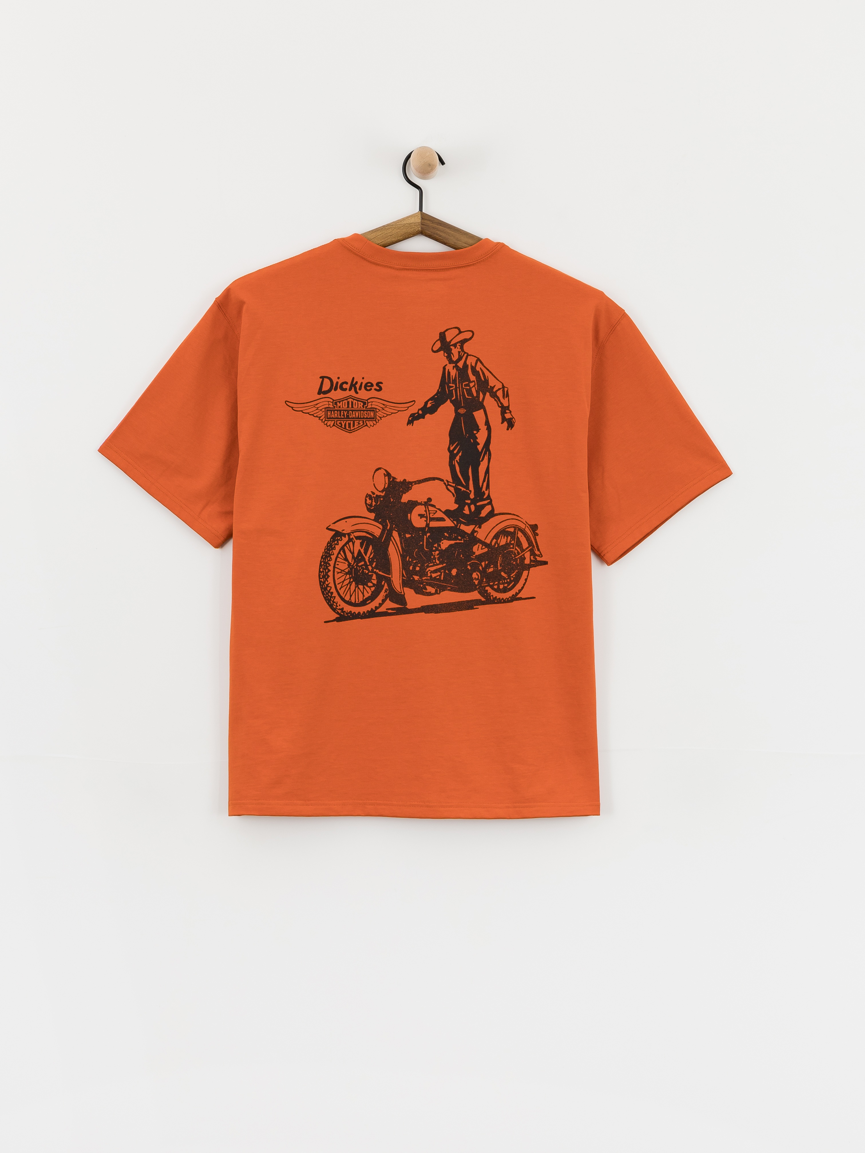 Póló Dickies X Harley Davidson Vintage Wash (hd vintage orange)