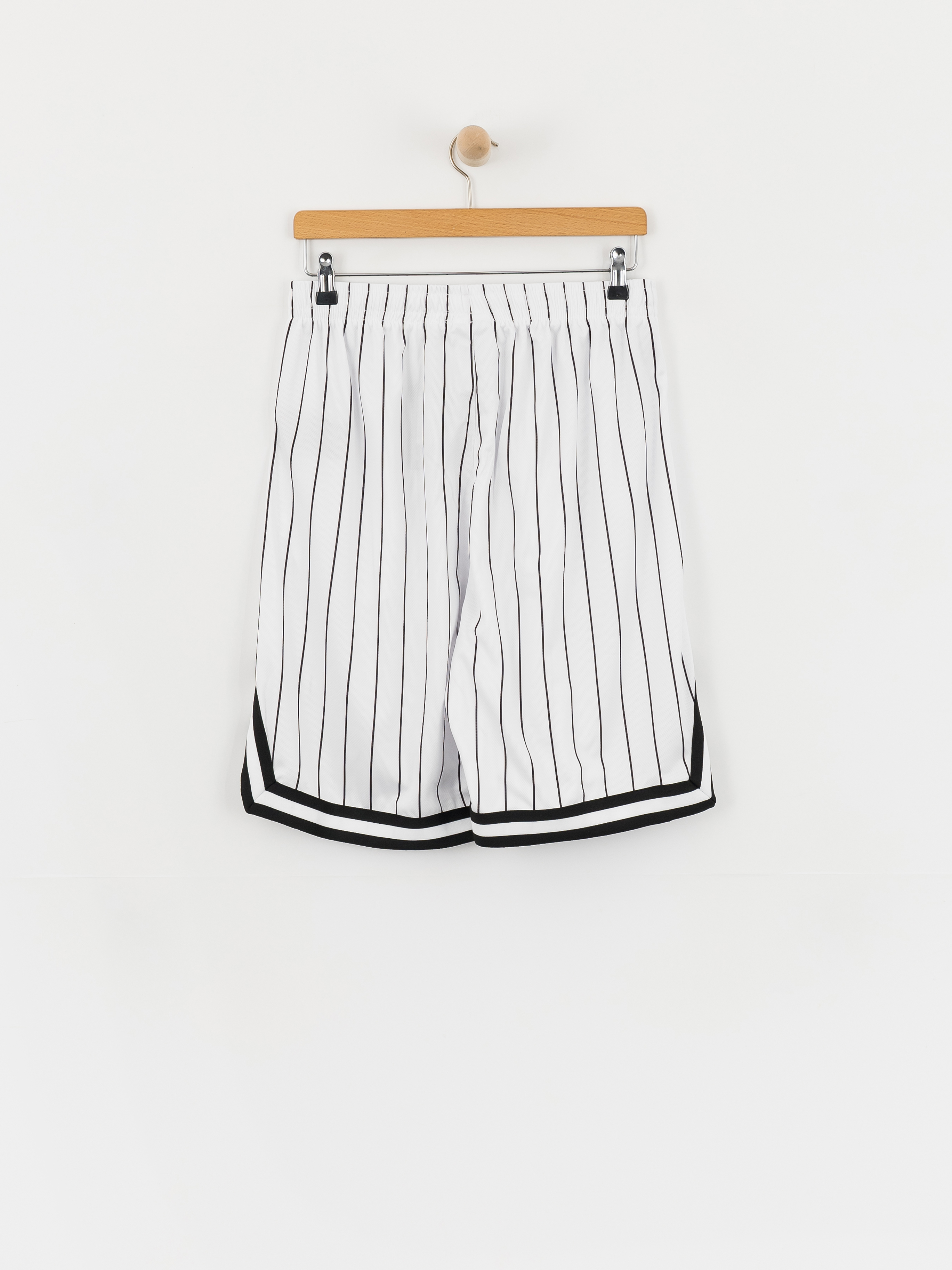 Rövidnadrág Karl Kani Small Signature Pinstripe Mesh (white/black)