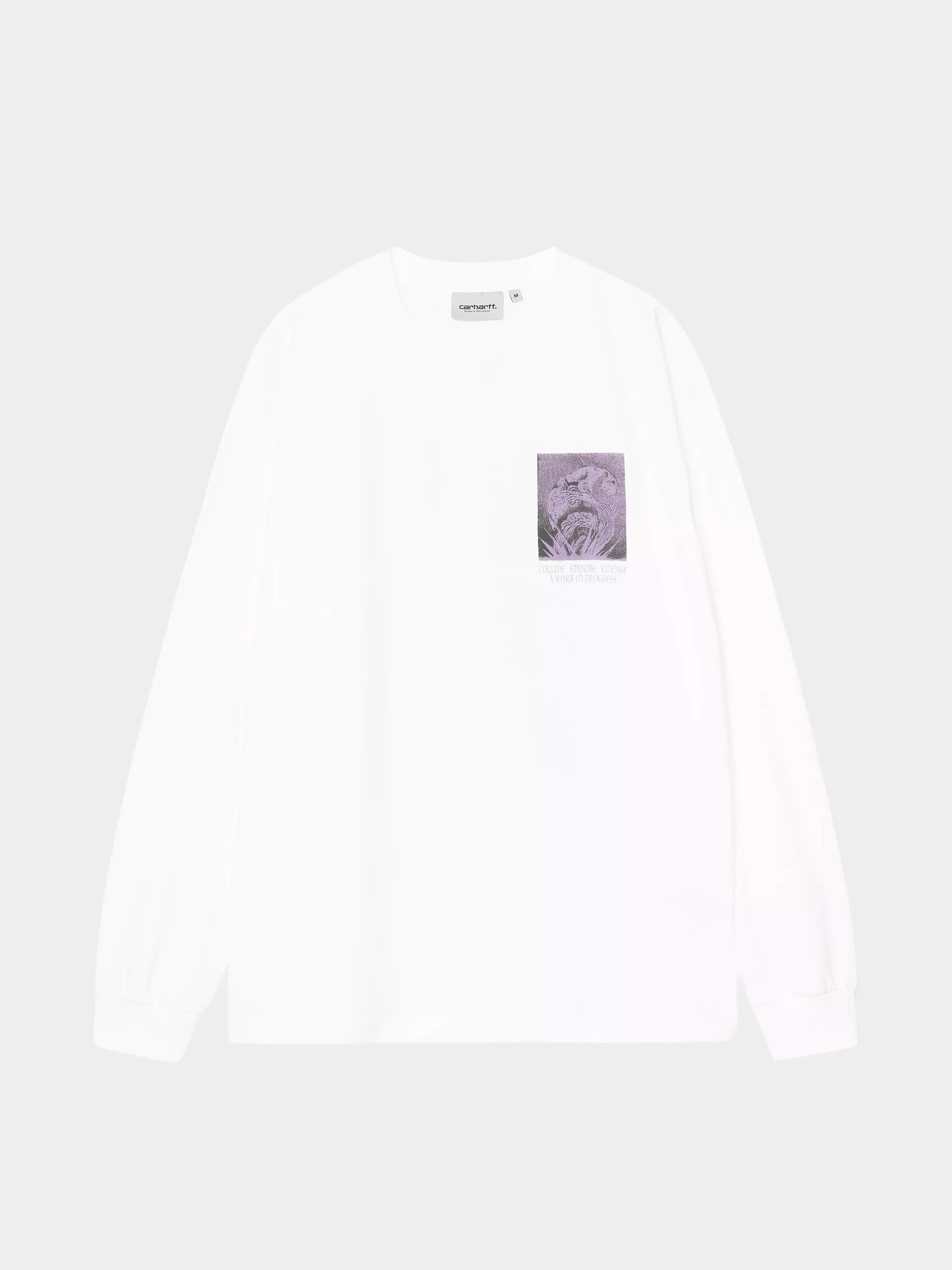 Hosszú ujjú felső Carhartt WIP Emerge (white)