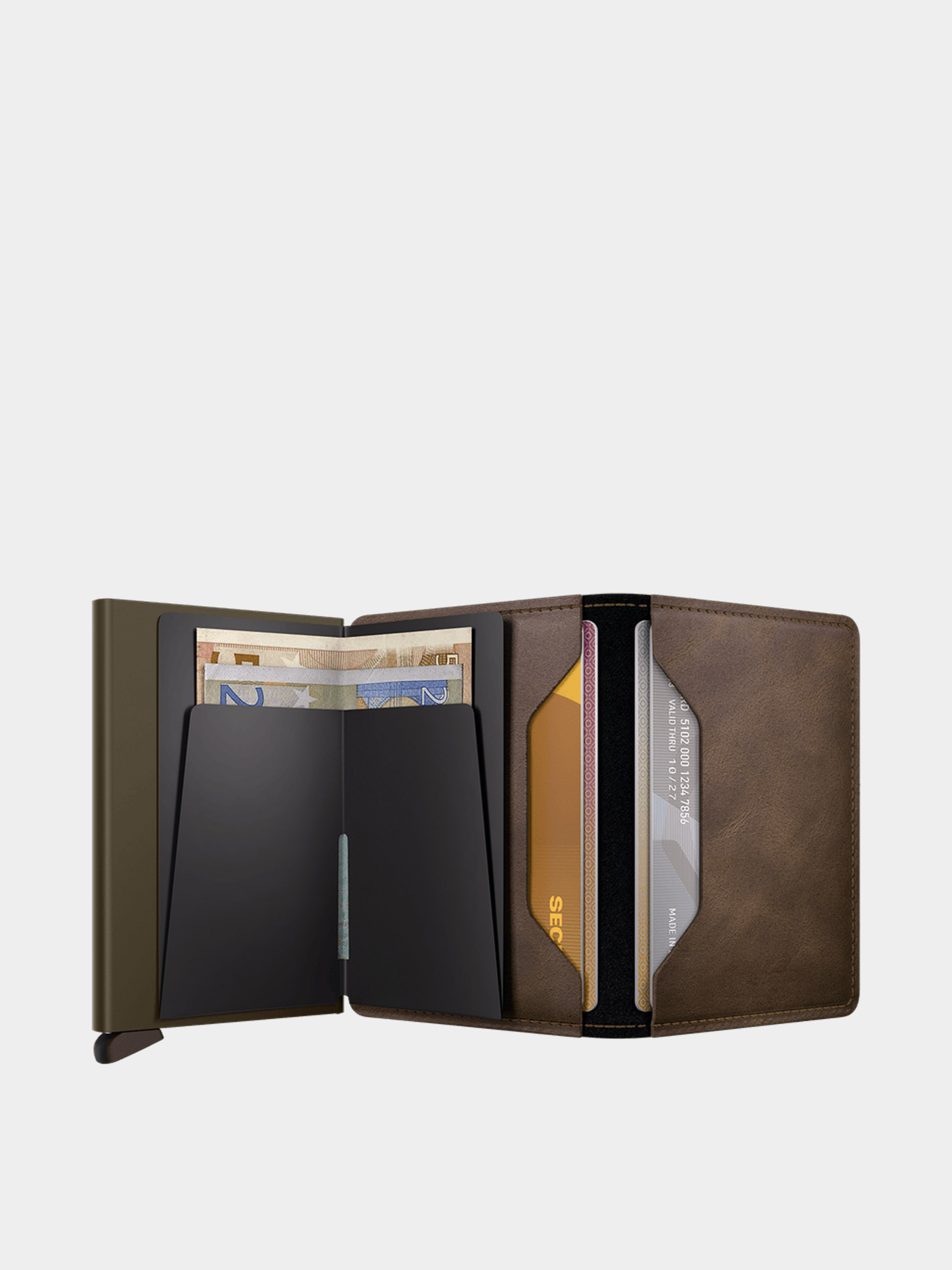 Pénztárca Secrid Slimwallet (vintage oak)