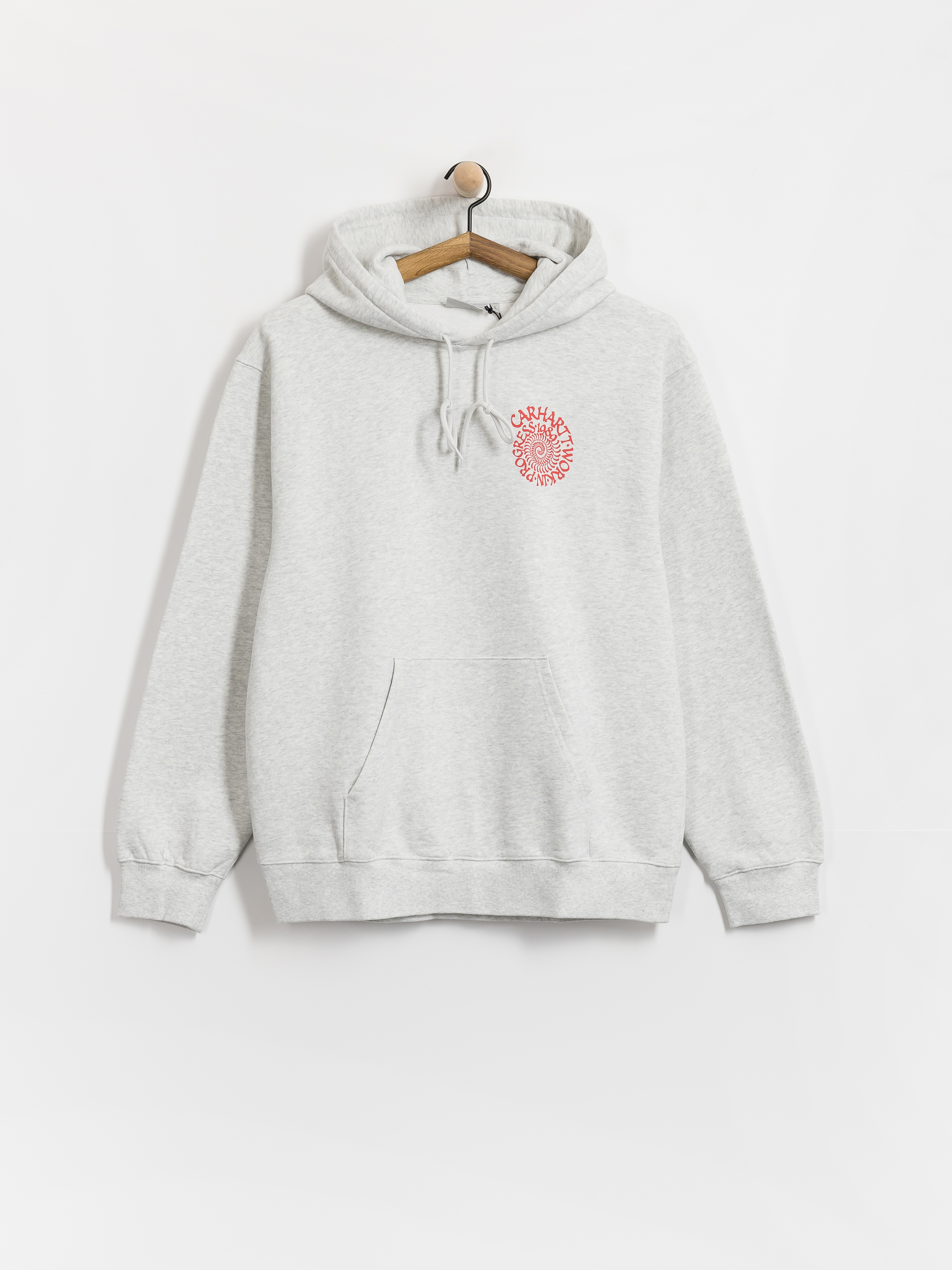 Kapucnis pulóver Carhartt WIP Spiral HD (ash heather)