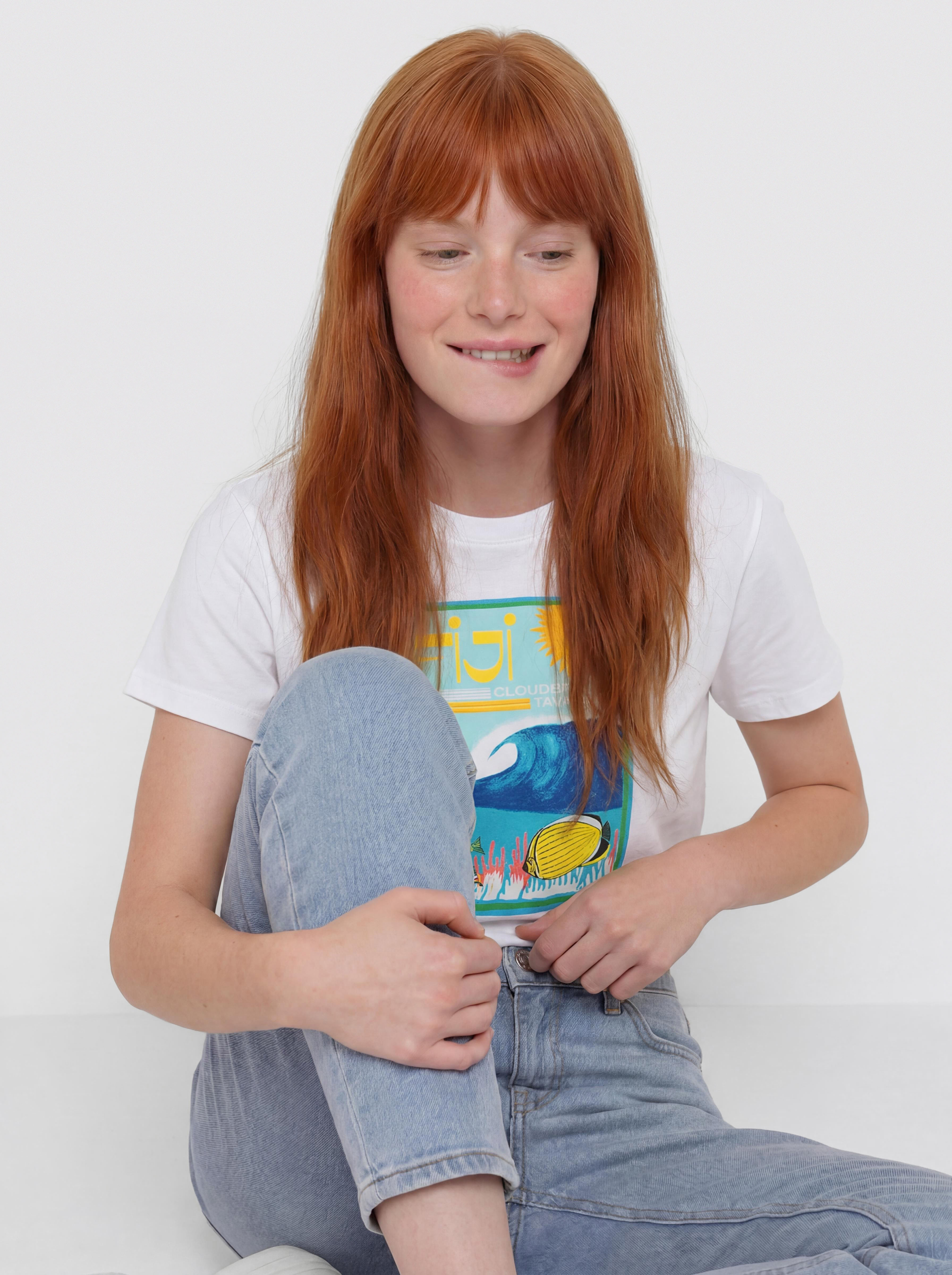 Roxy Atlas Hangloose Póló Wmn (bright white fiji)