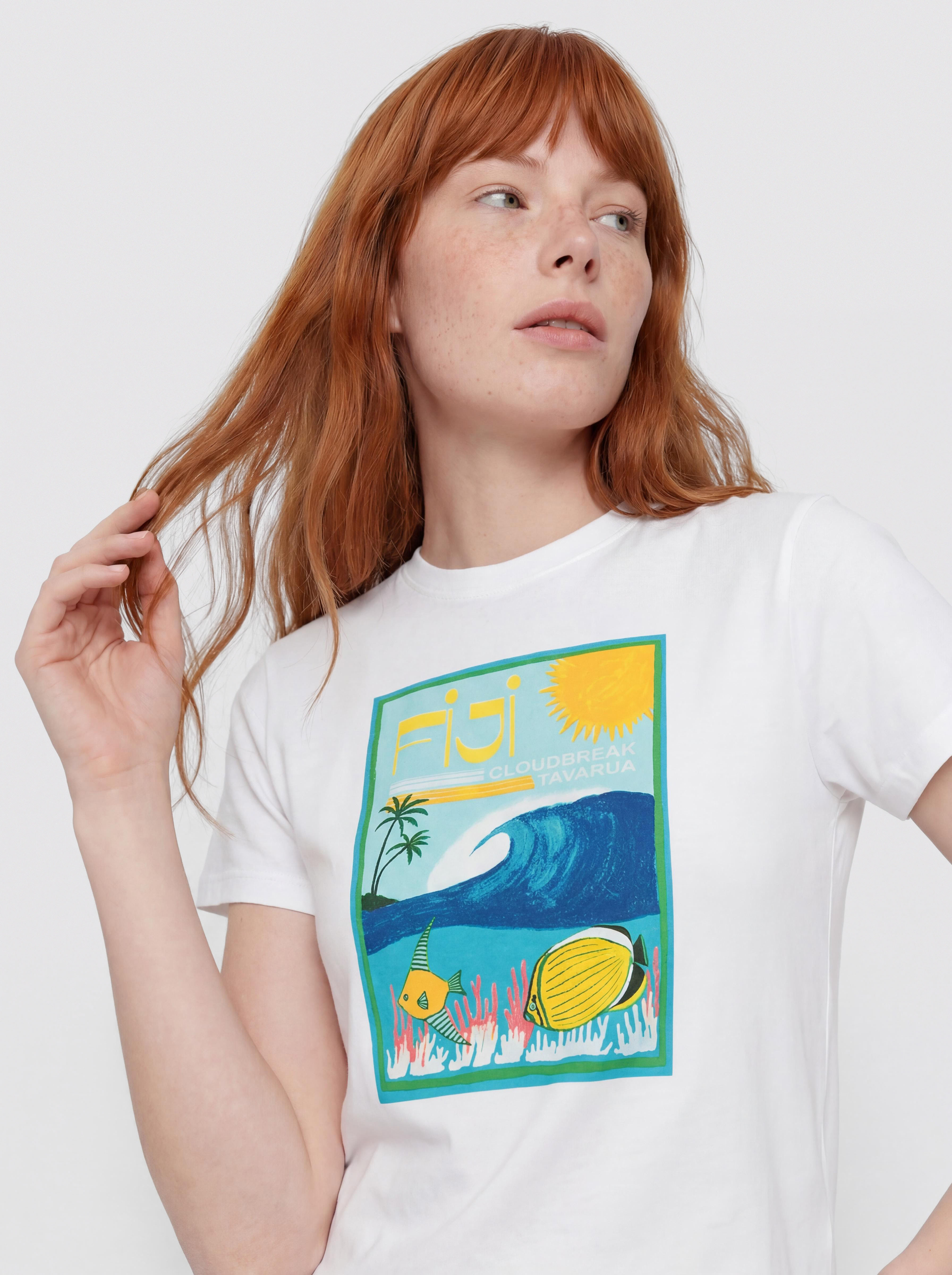 Roxy Atlas Hangloose Póló Wmn (bright white fiji)