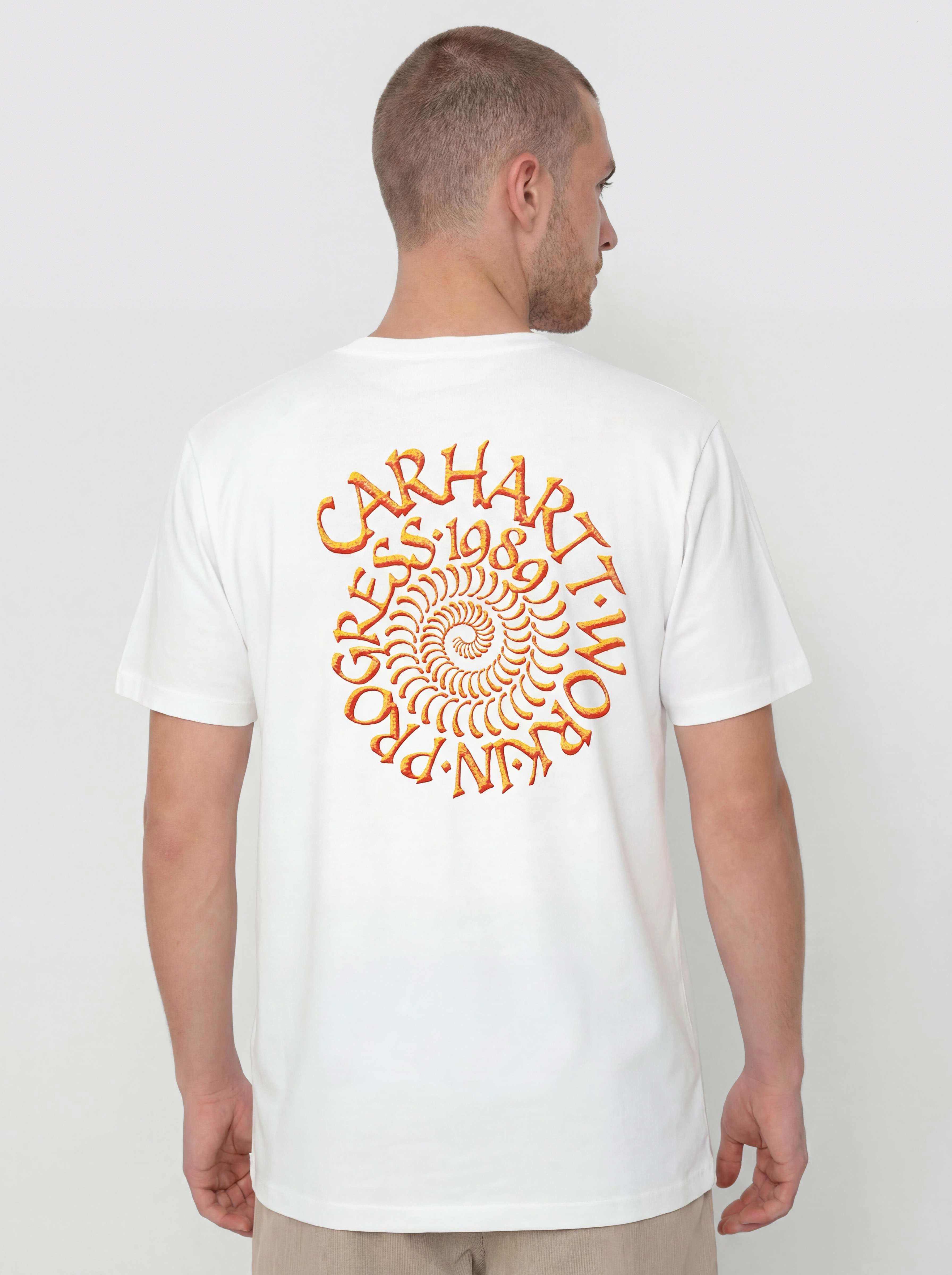 Póló Carhartt WIP Spirals (white)