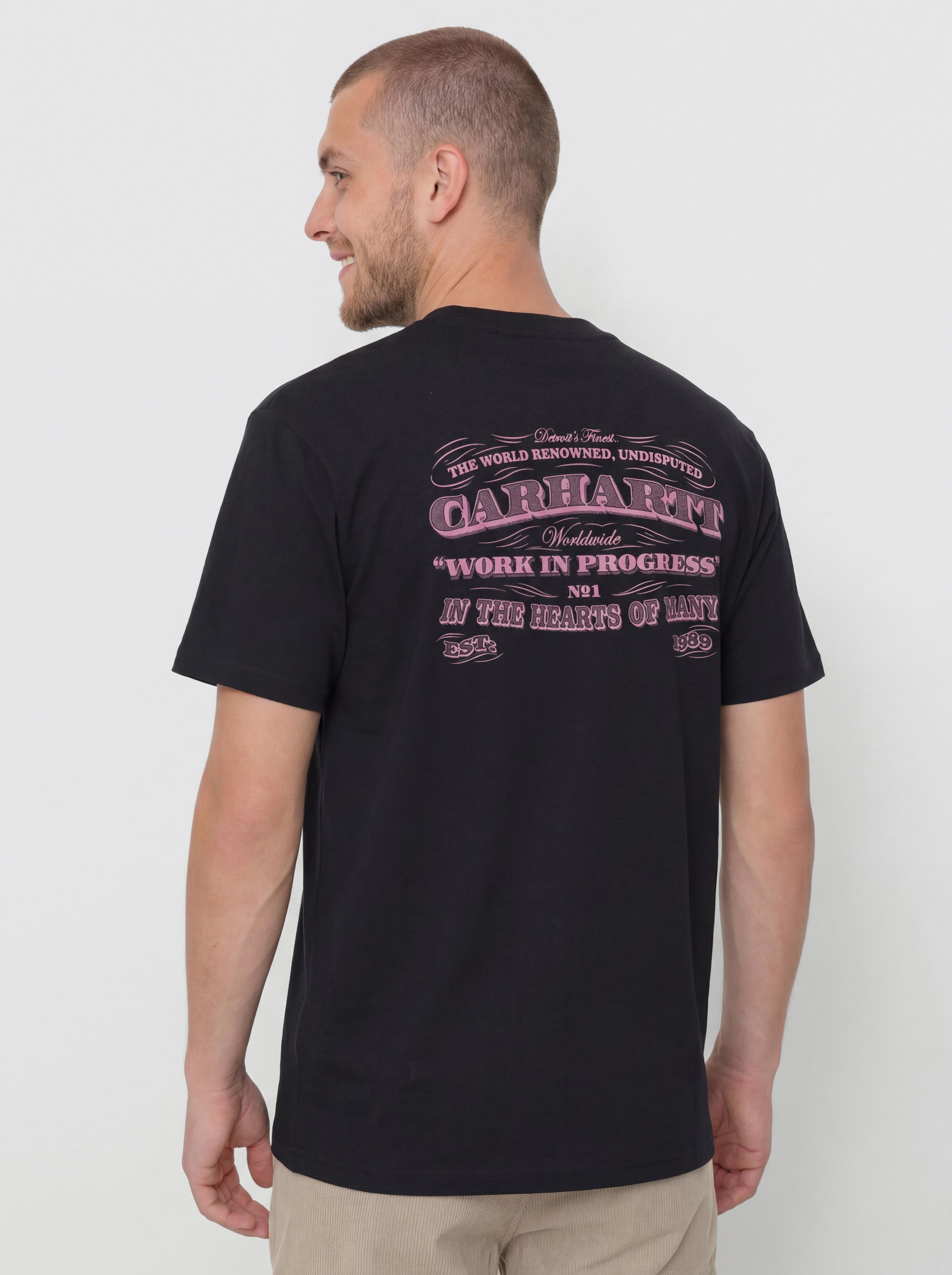 Póló Carhartt WIP 3 One 3 (deep night)