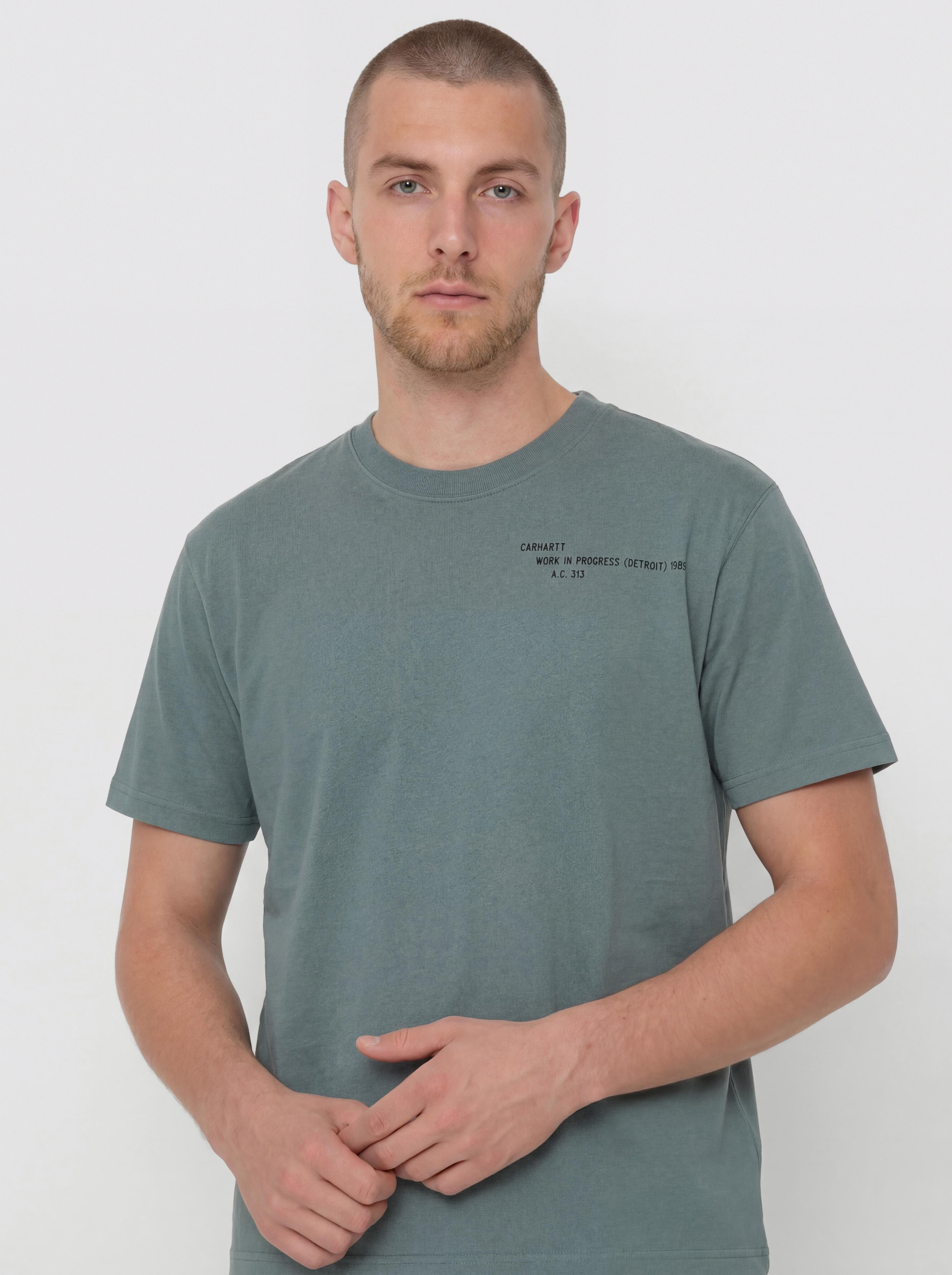 Póló Carhartt WIP Punched (velvet green)