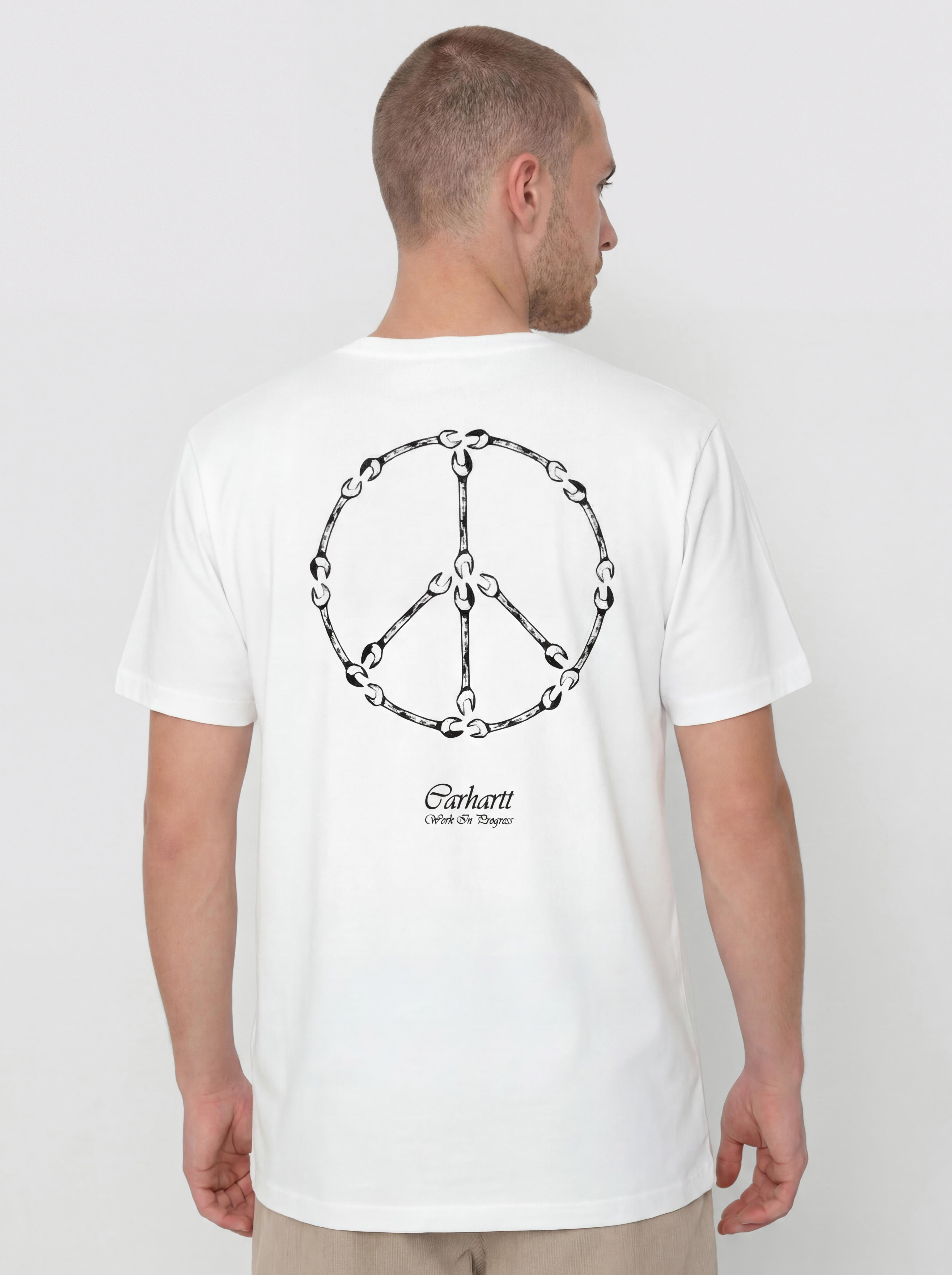 Carhartt WIP Peace And Work Póló (white/black)