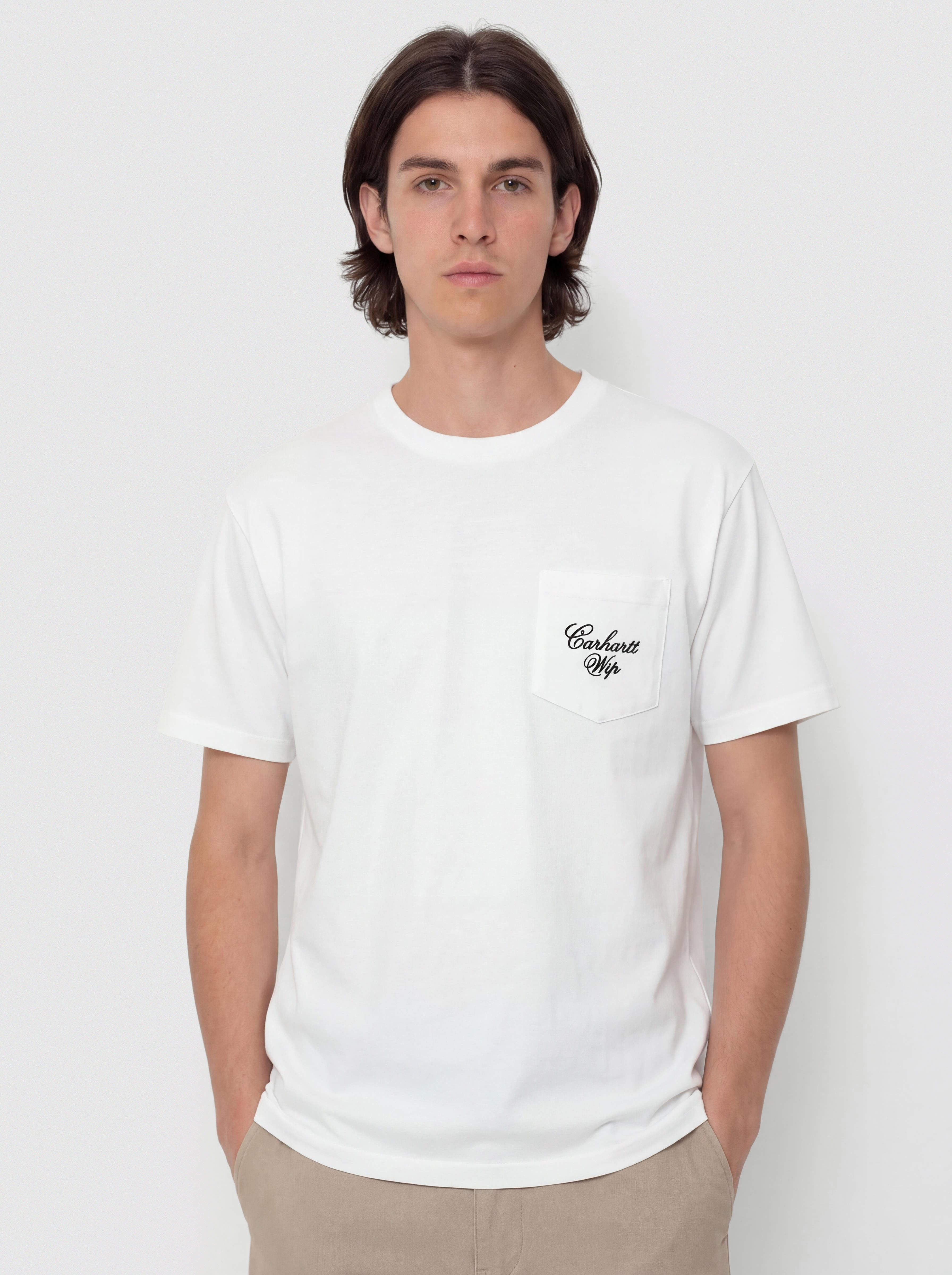 Pu00f3lu00f3 Carhartt WIP Longhand Pocket (white/black)