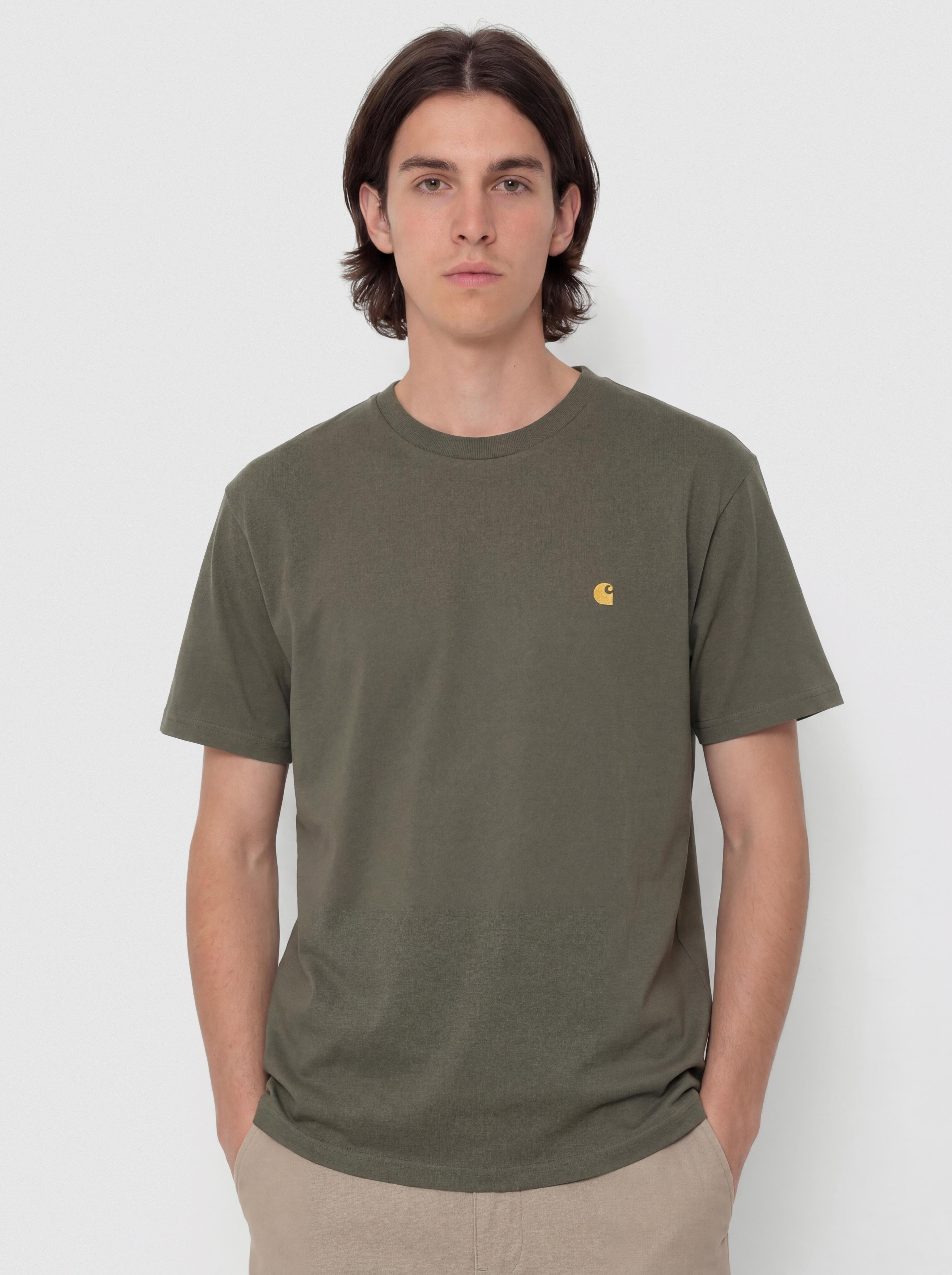 Póló Carhartt WIP Chase (leaf/gold)