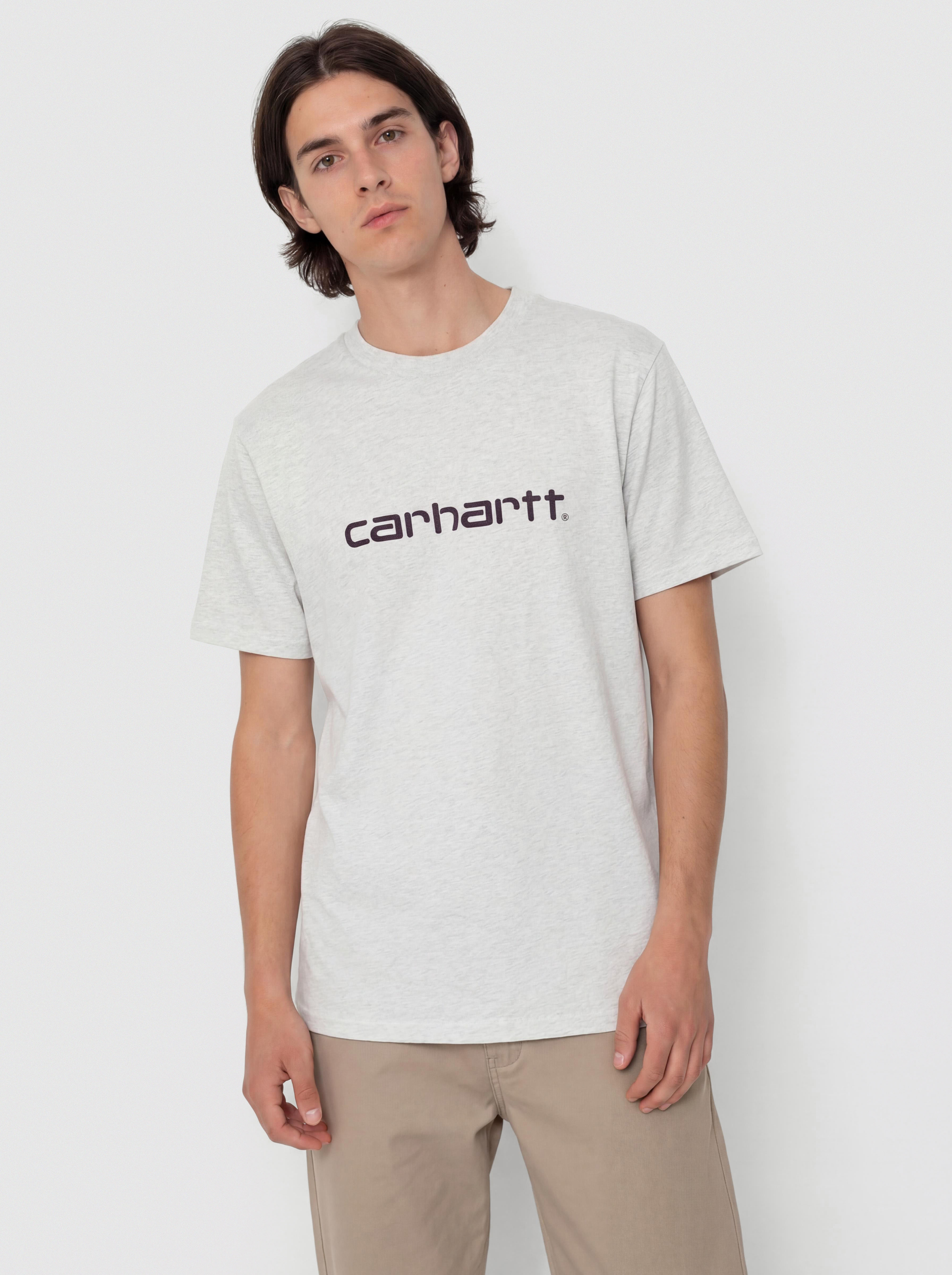 Pu00f3lu00f3 Carhartt WIP Script (ash heather/cozy purple)