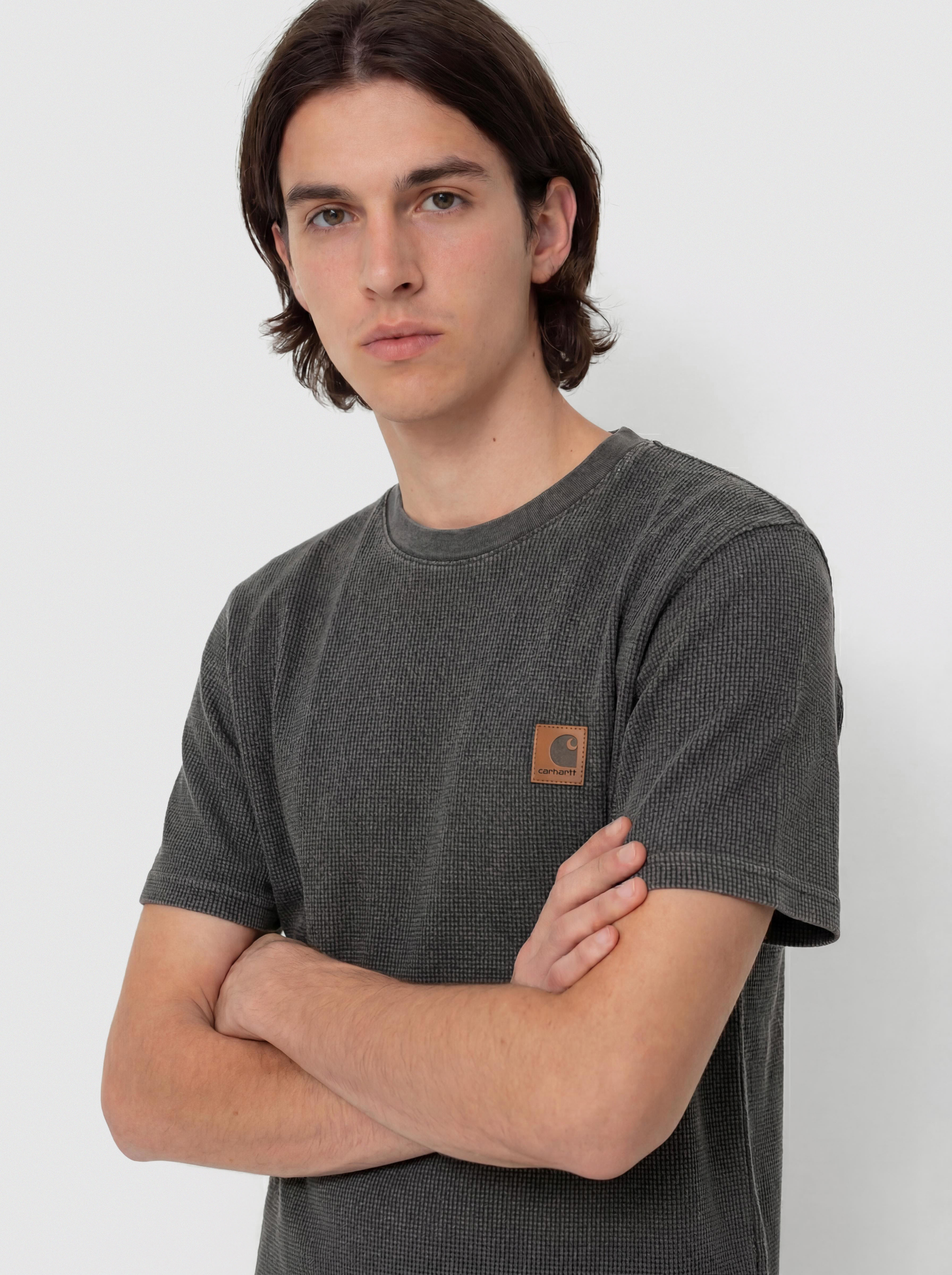 Póló Carhartt WIP Nelson Waffle (black)