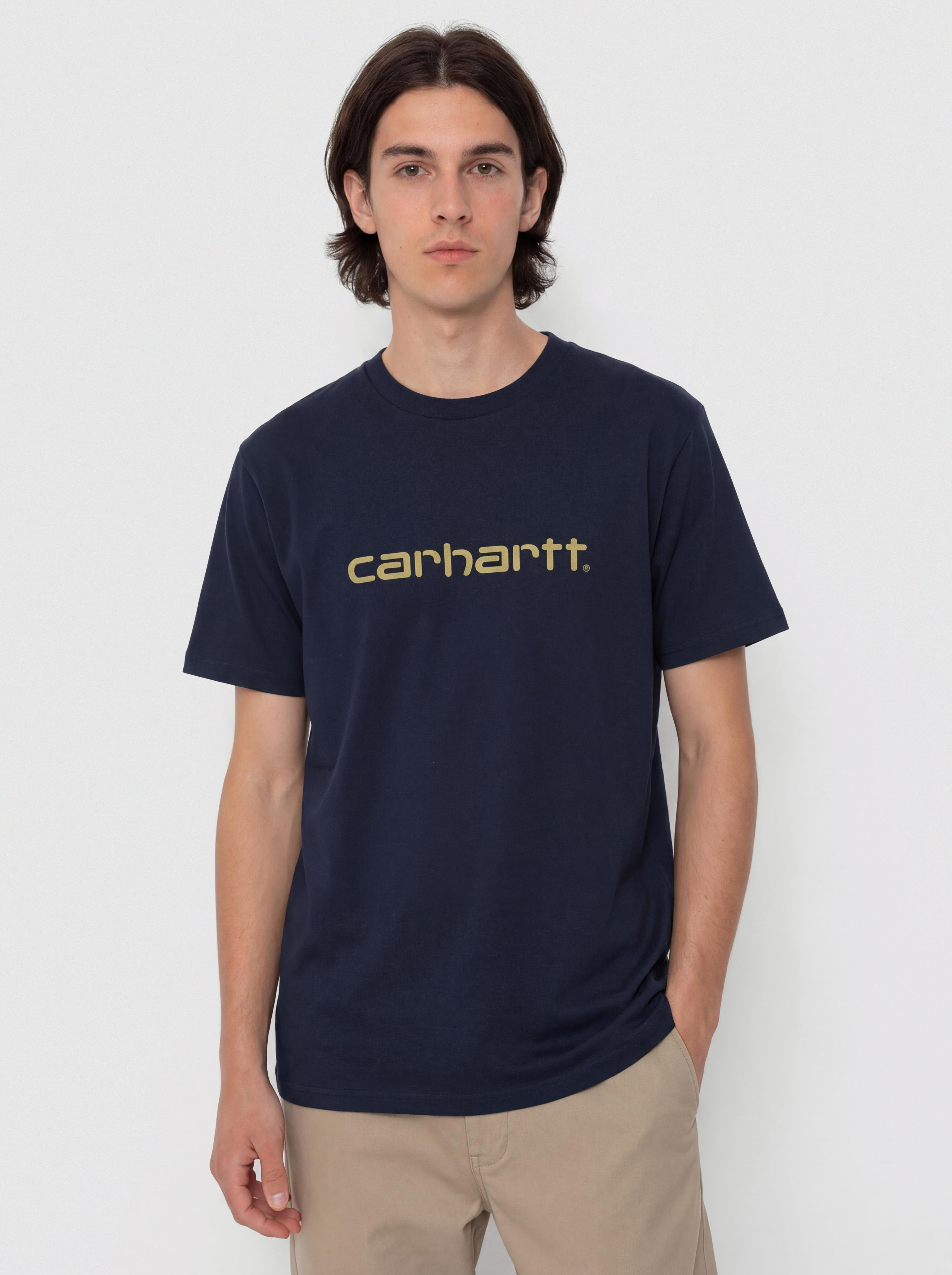 Pu00f3lu00f3 Carhartt WIP Script (deep night/gentle green)