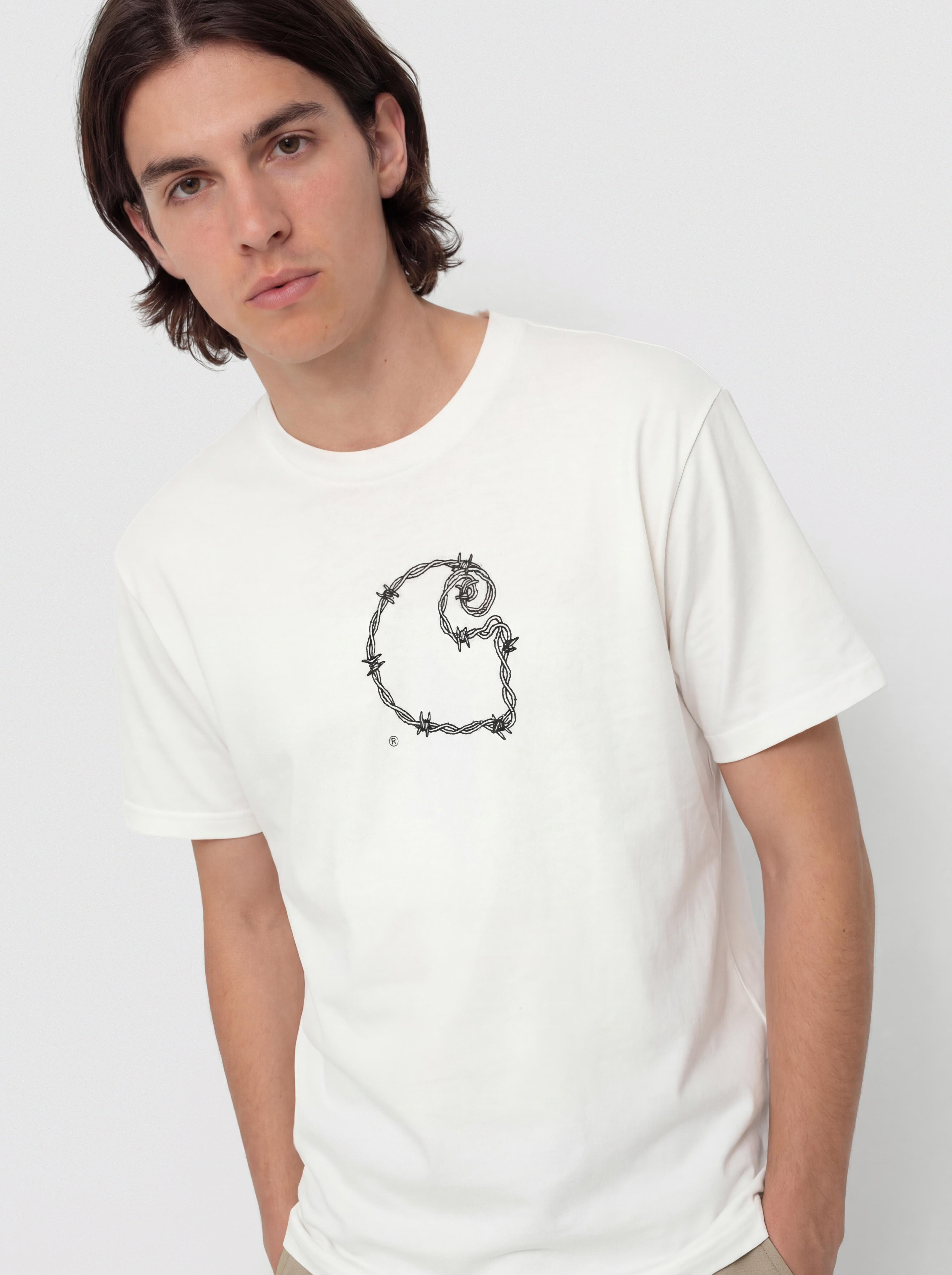 Pu00f3lu00f3 Carhartt WIP Barbwire C (white)