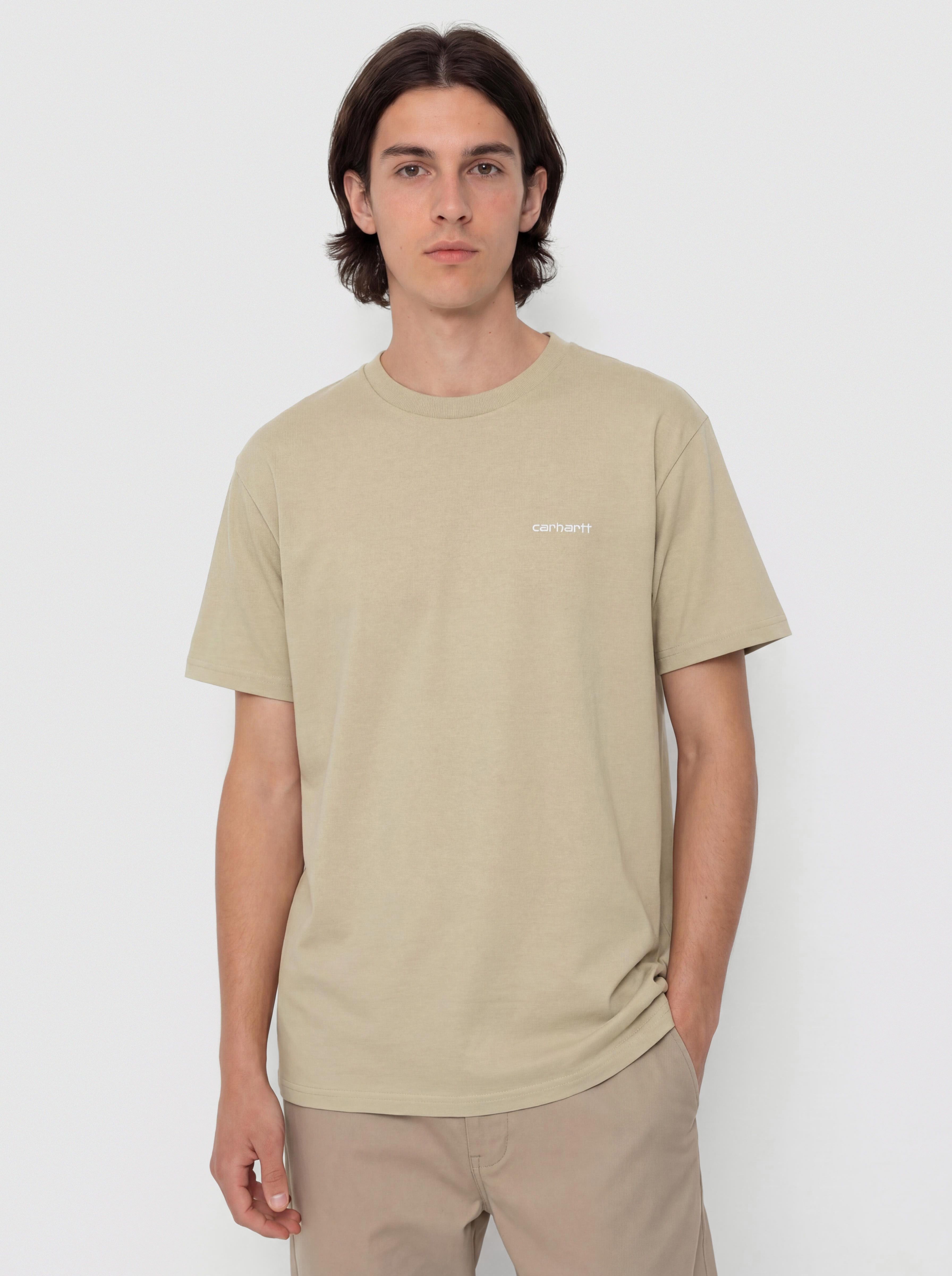 Póló Carhartt WIP Script Embroidery (barchan/white)