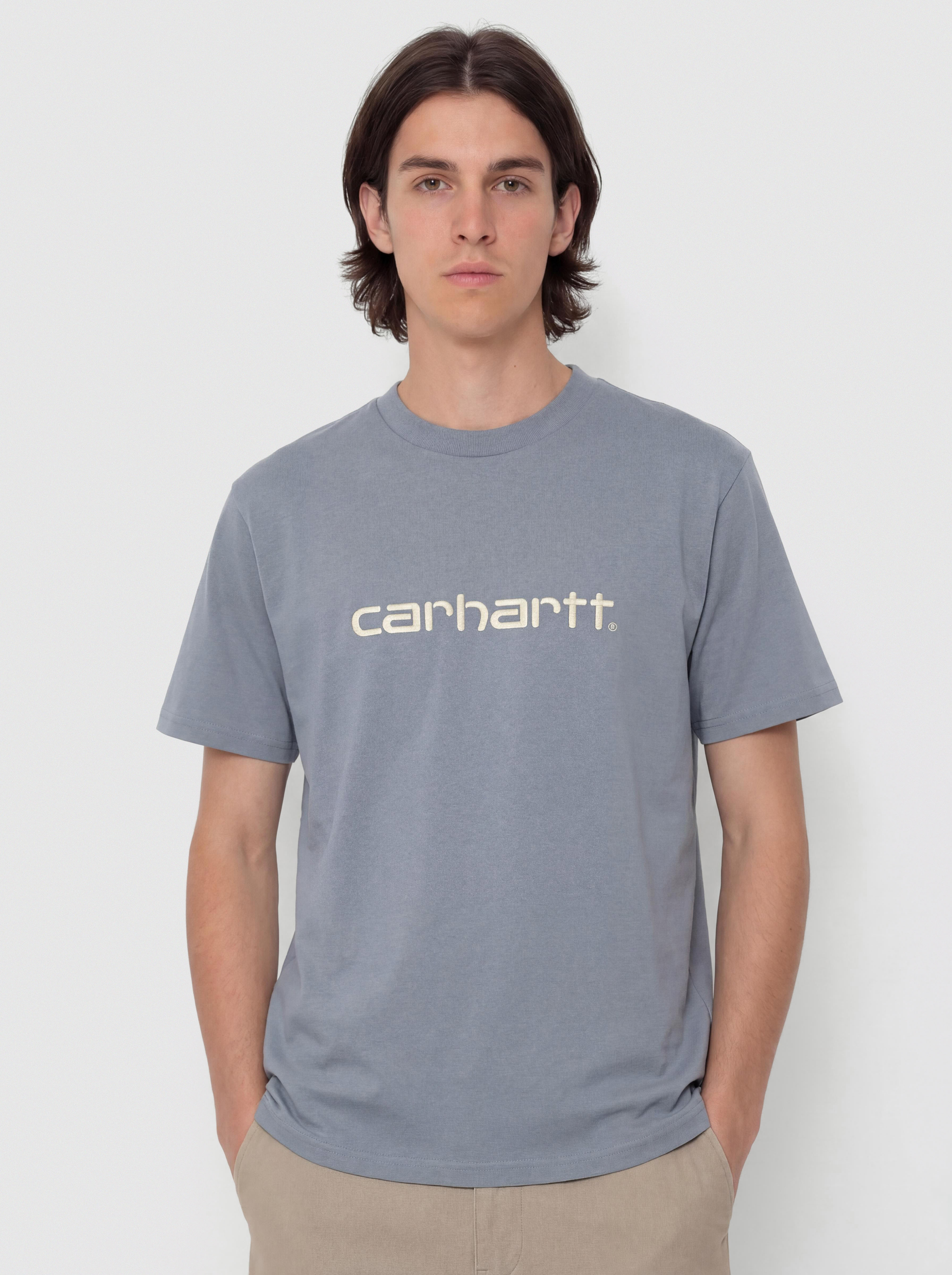 Póló Carhartt WIP Script (mirror/cinnerus)