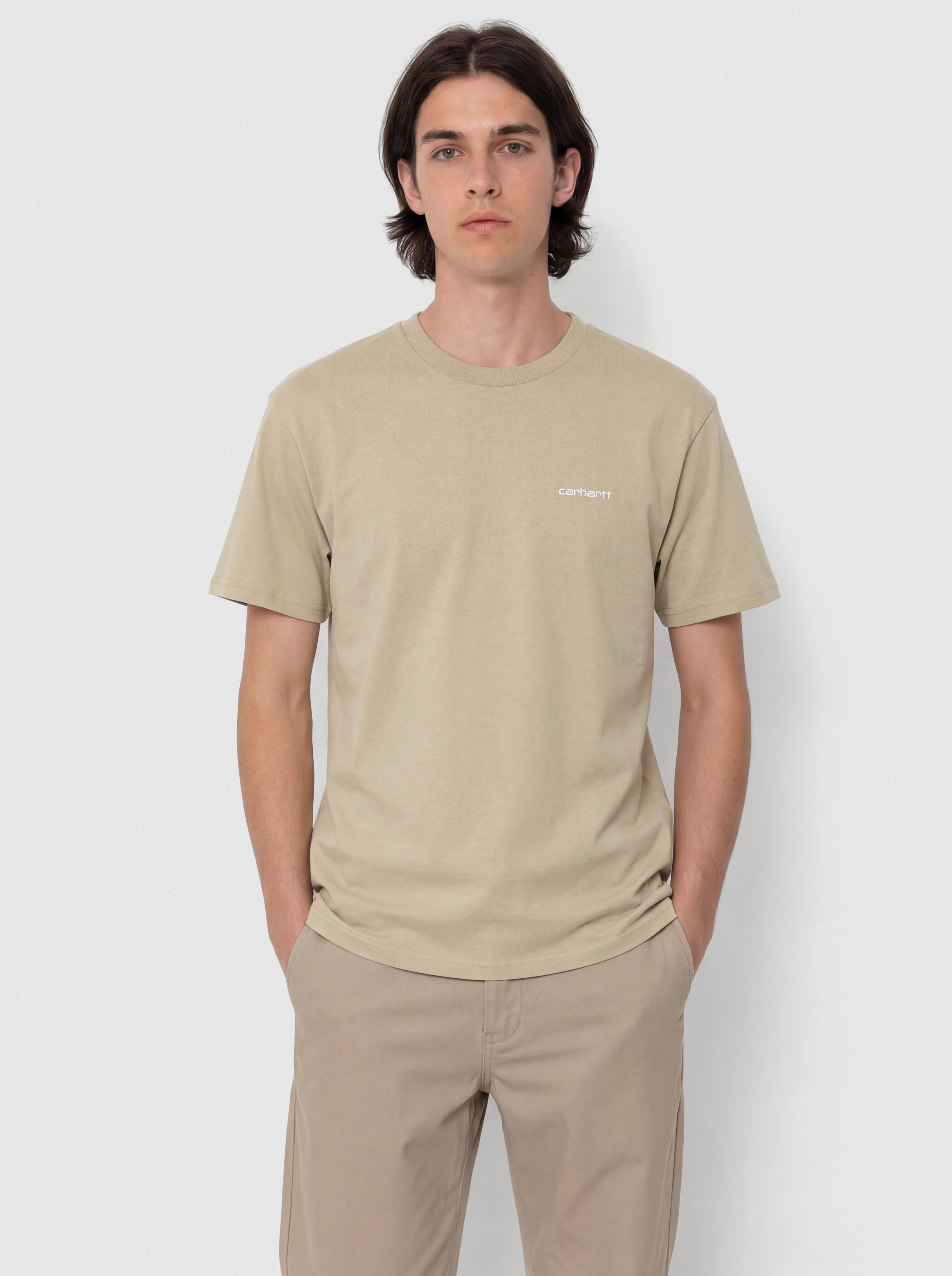 Póló Carhartt WIP Script Embroidery (barchan/white)