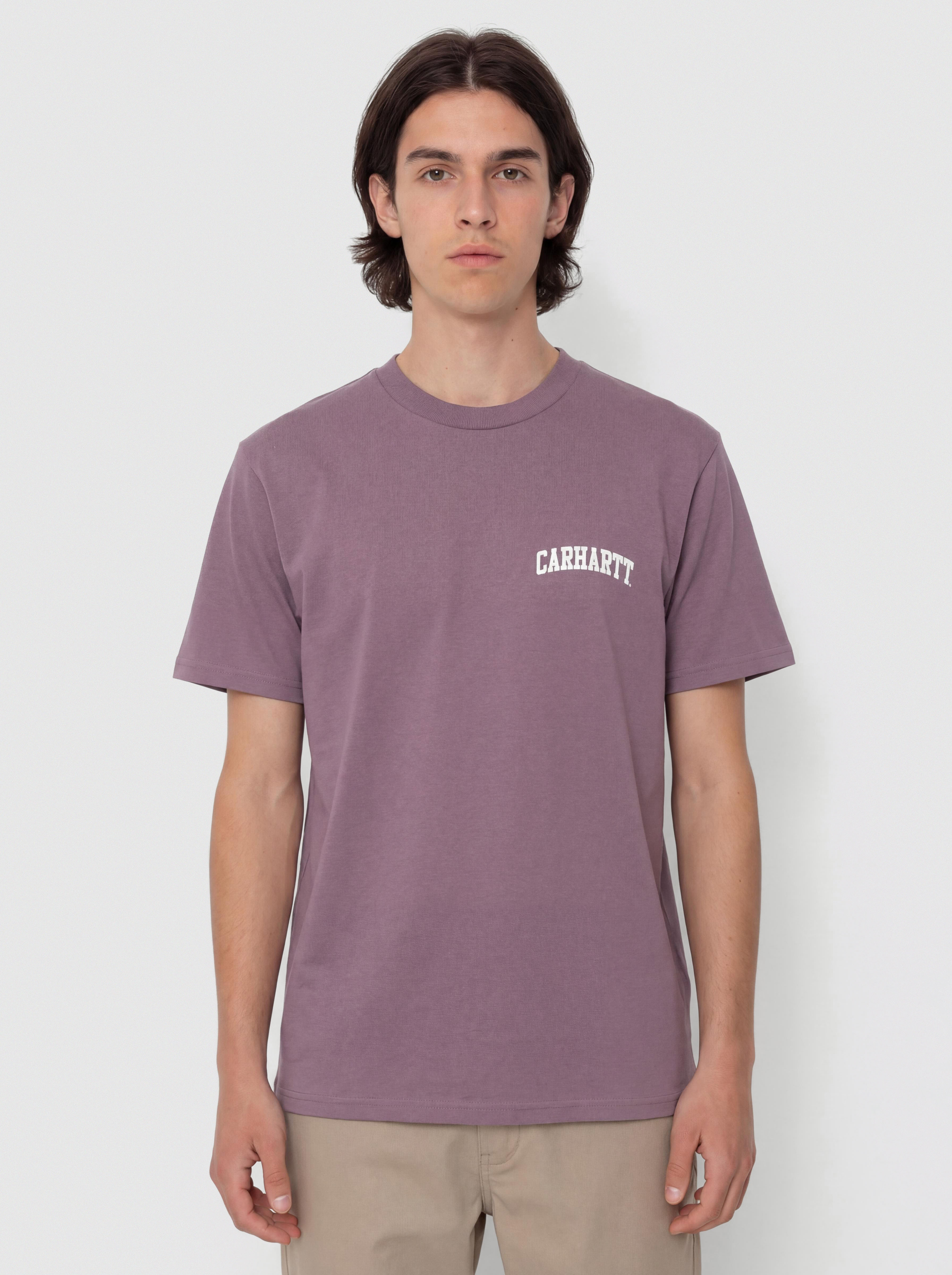Póló Carhartt WIP University Script (phlox/white)