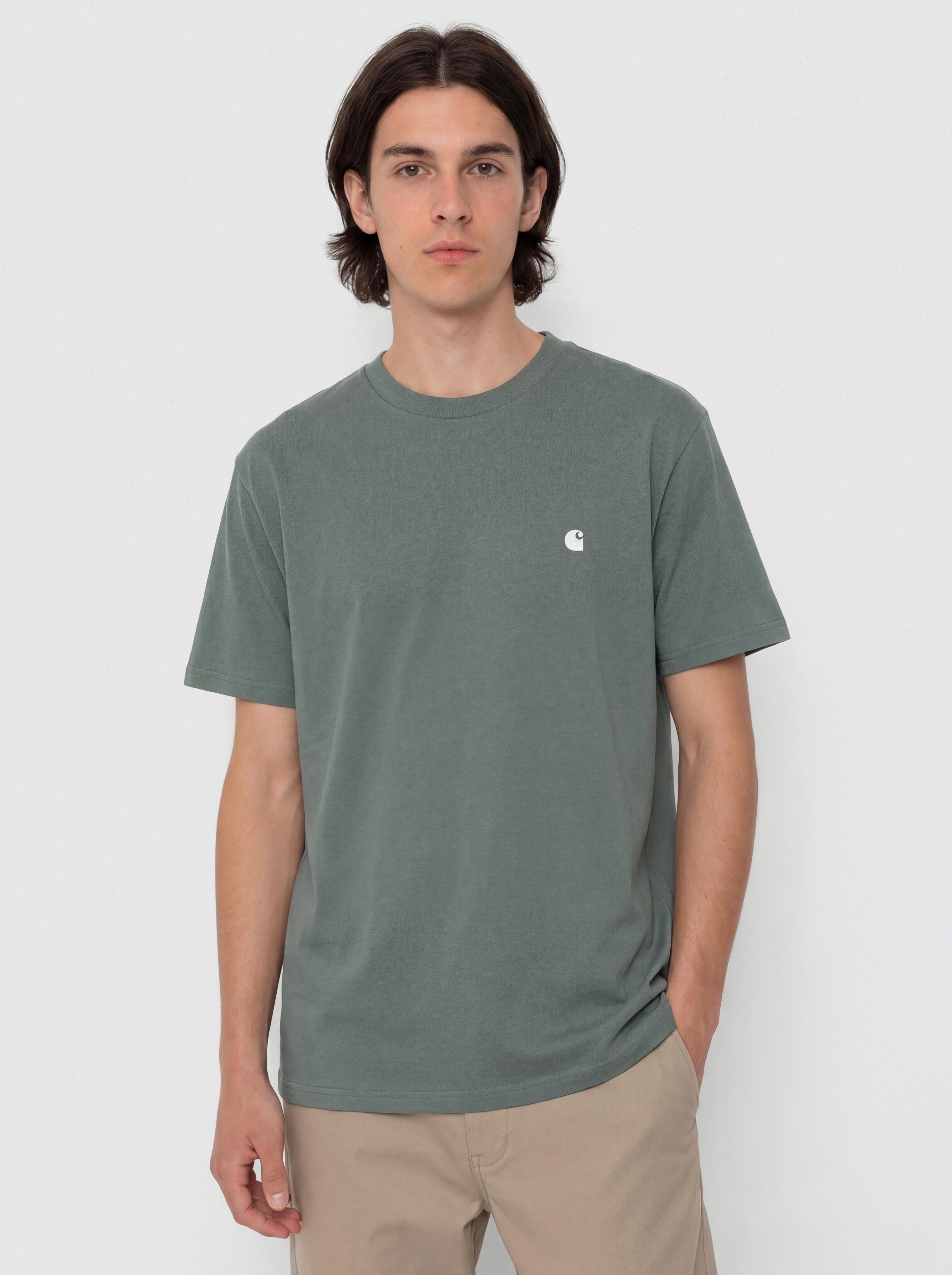 Póló Carhartt WIP Madison (velvet green/white)