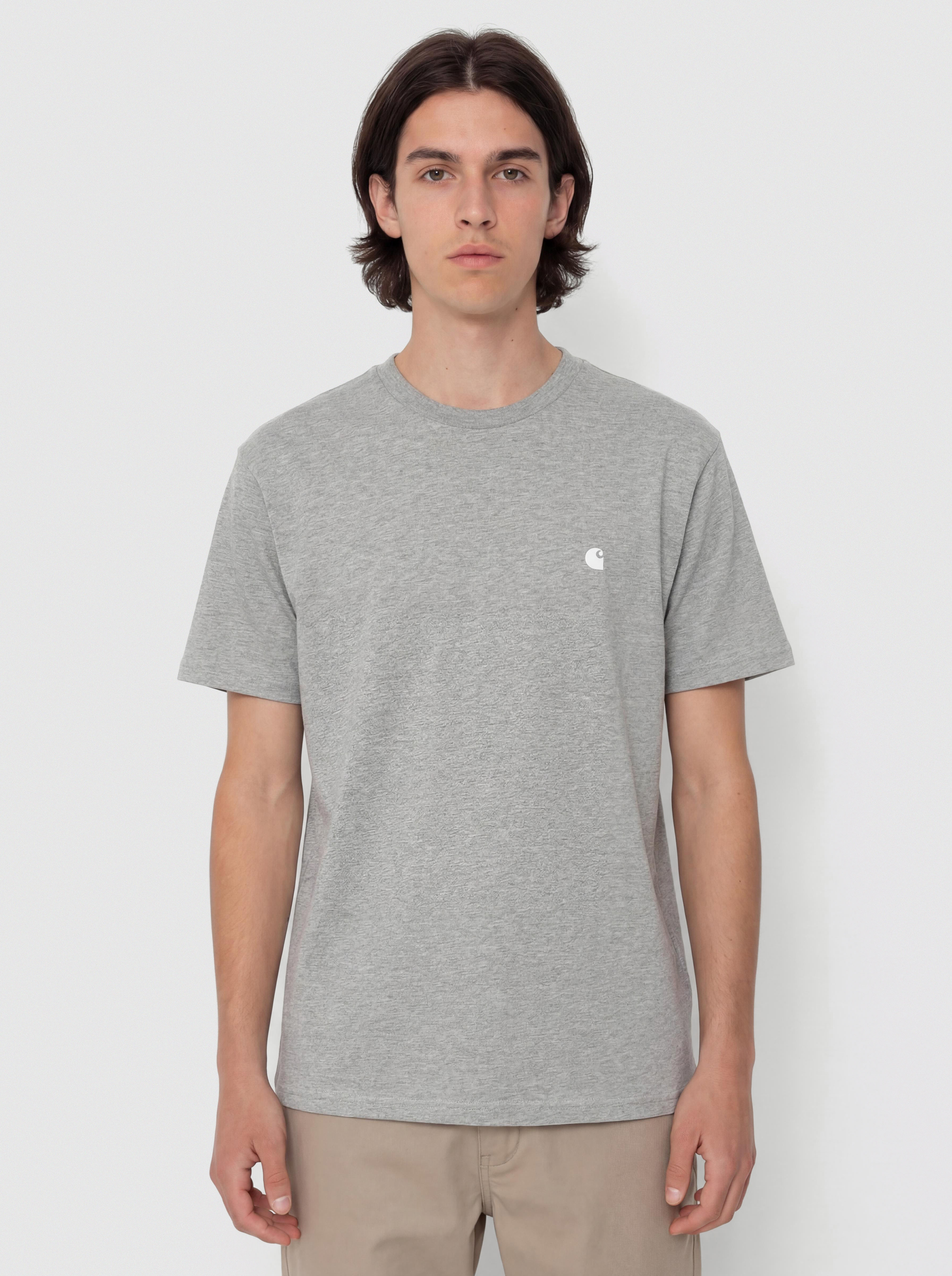 Póló Carhartt WIP Madison (grey heather/white)