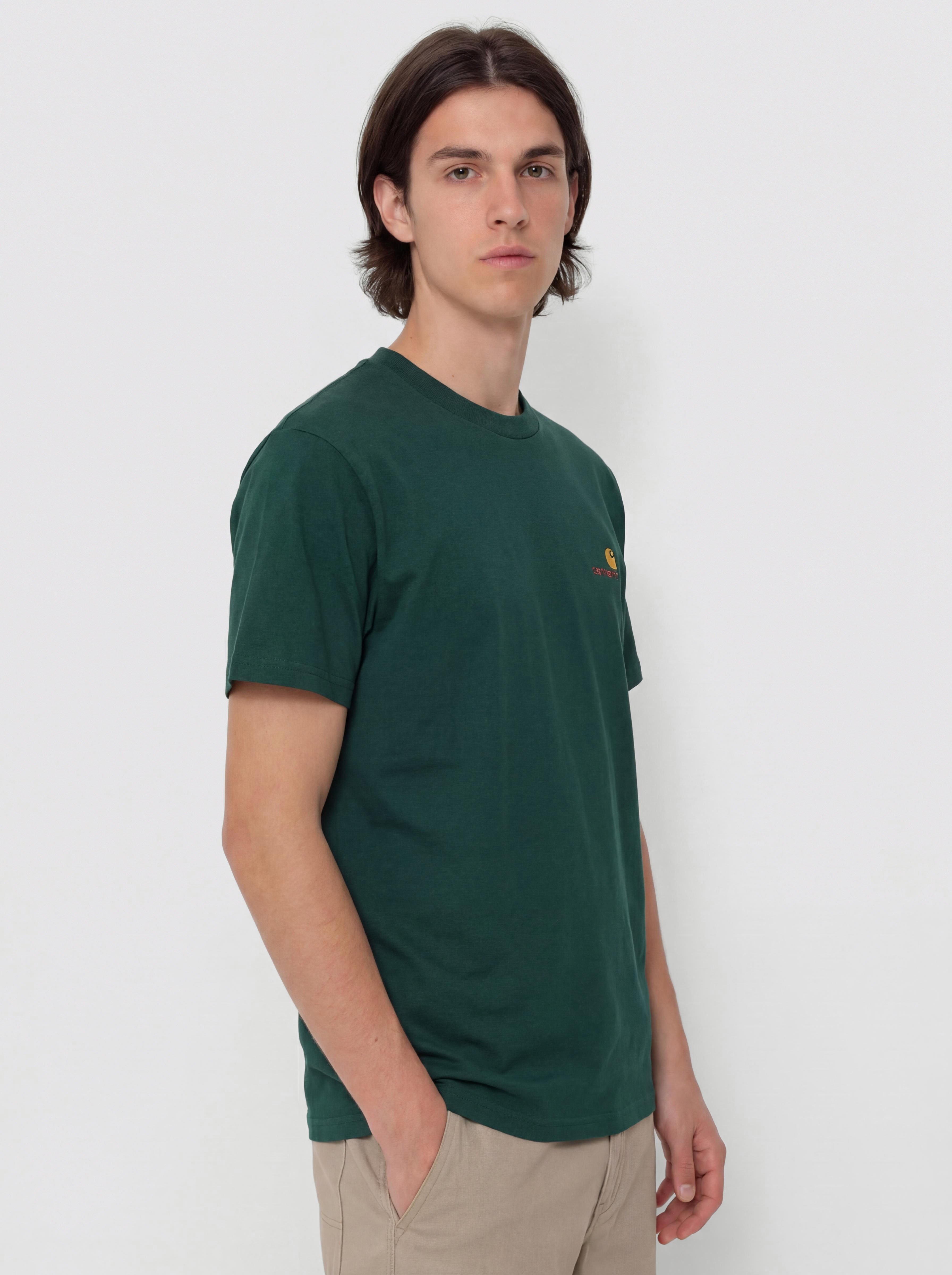 Carhartt WIP American Script Póló (dark fir)