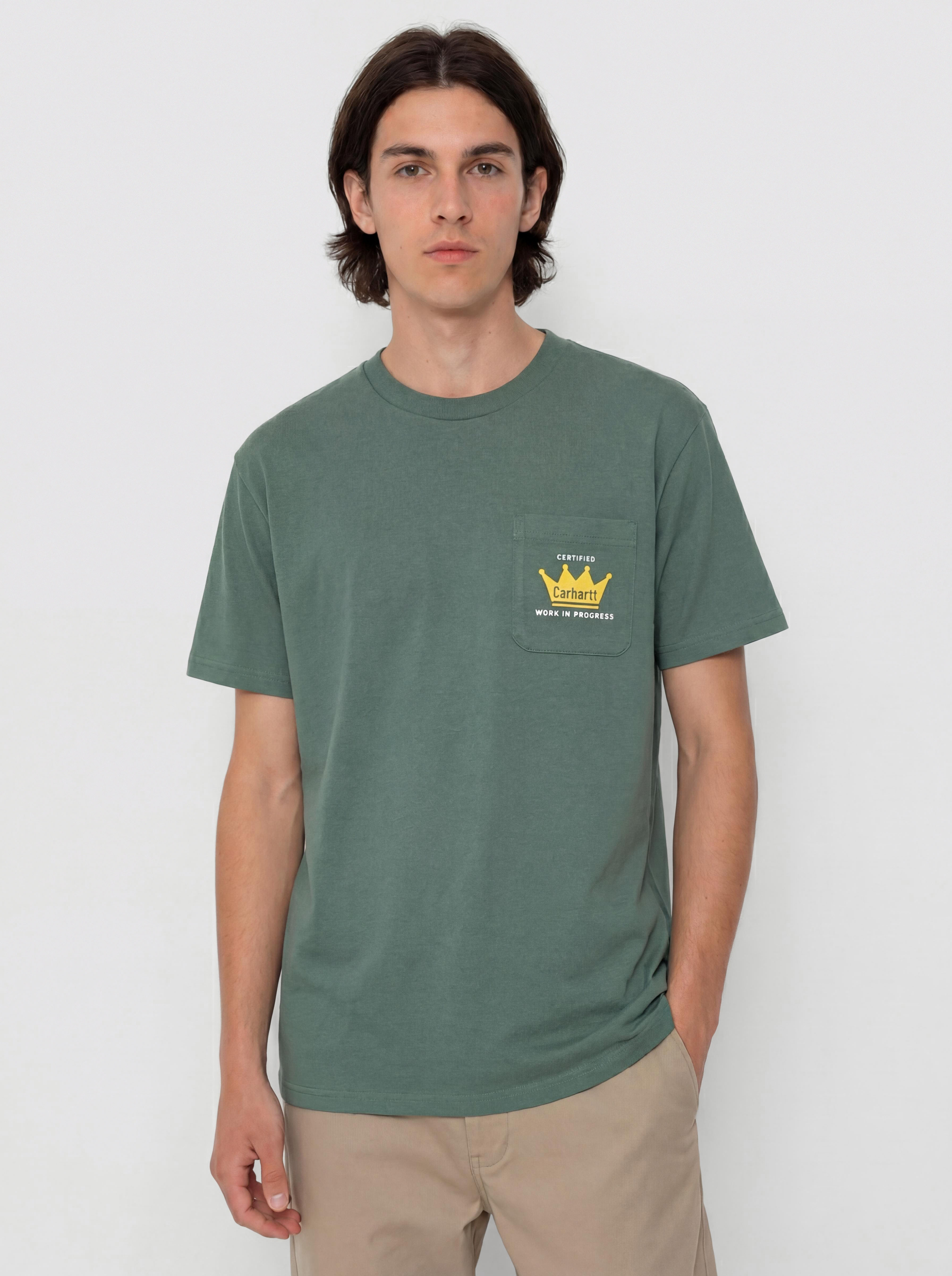 Carhartt WIP Crown Pocket Pu00f3lu00f3 (silver pine)
