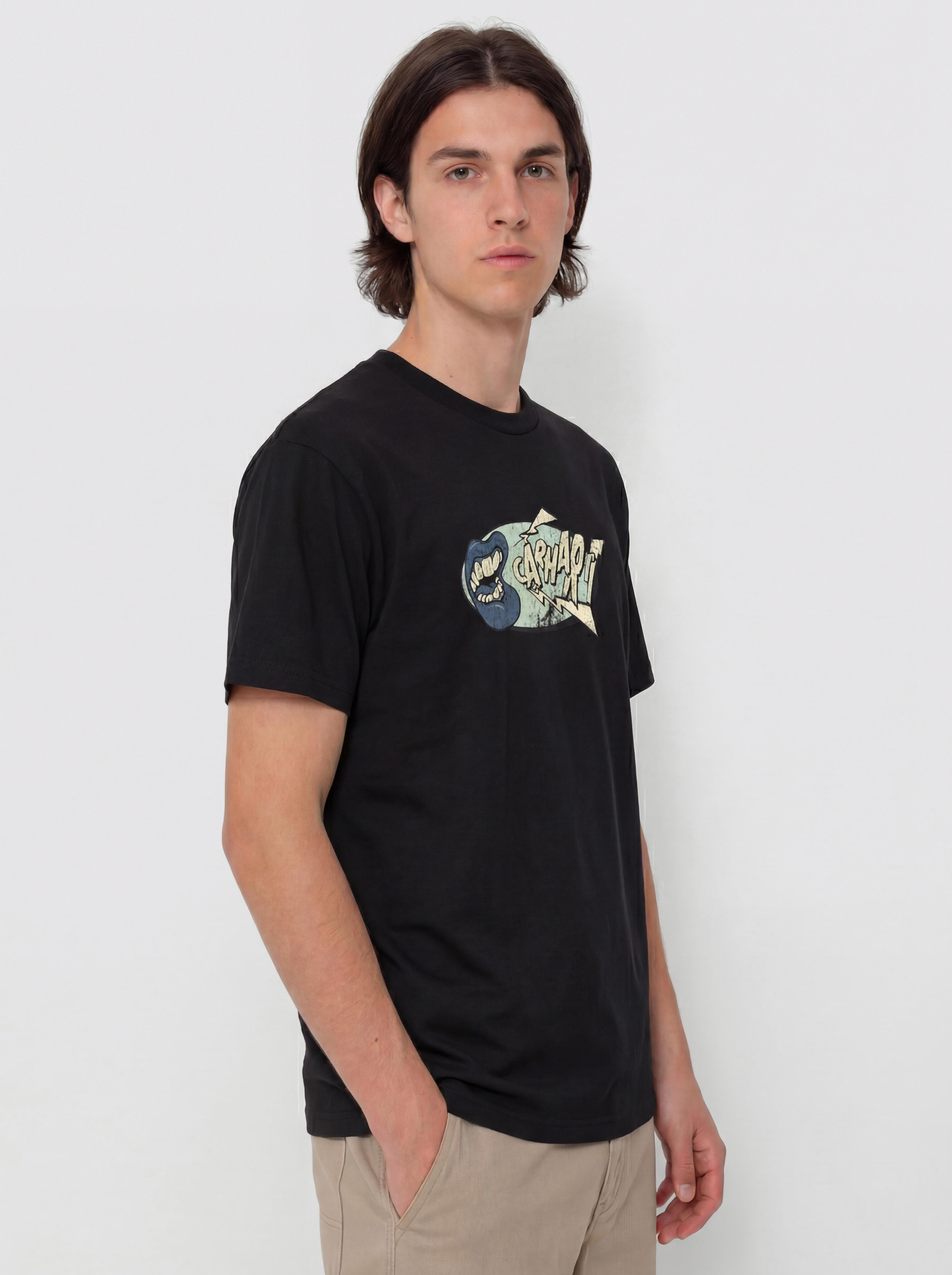 Carhartt WIP Louder Pu00f3lu00f3 (black/heavy enzyme wash)