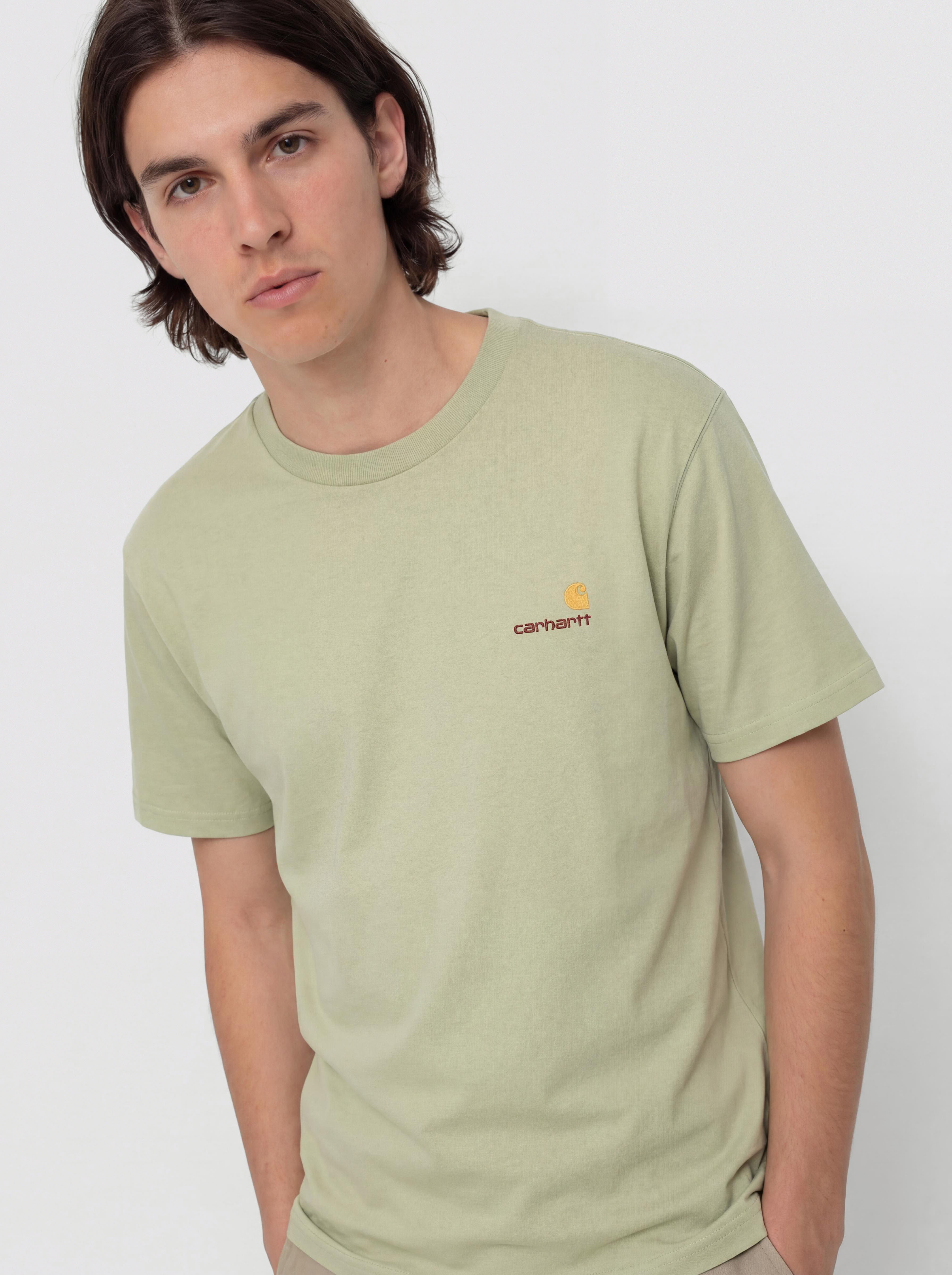 Carhartt WIP American Script Póló (pale olive)