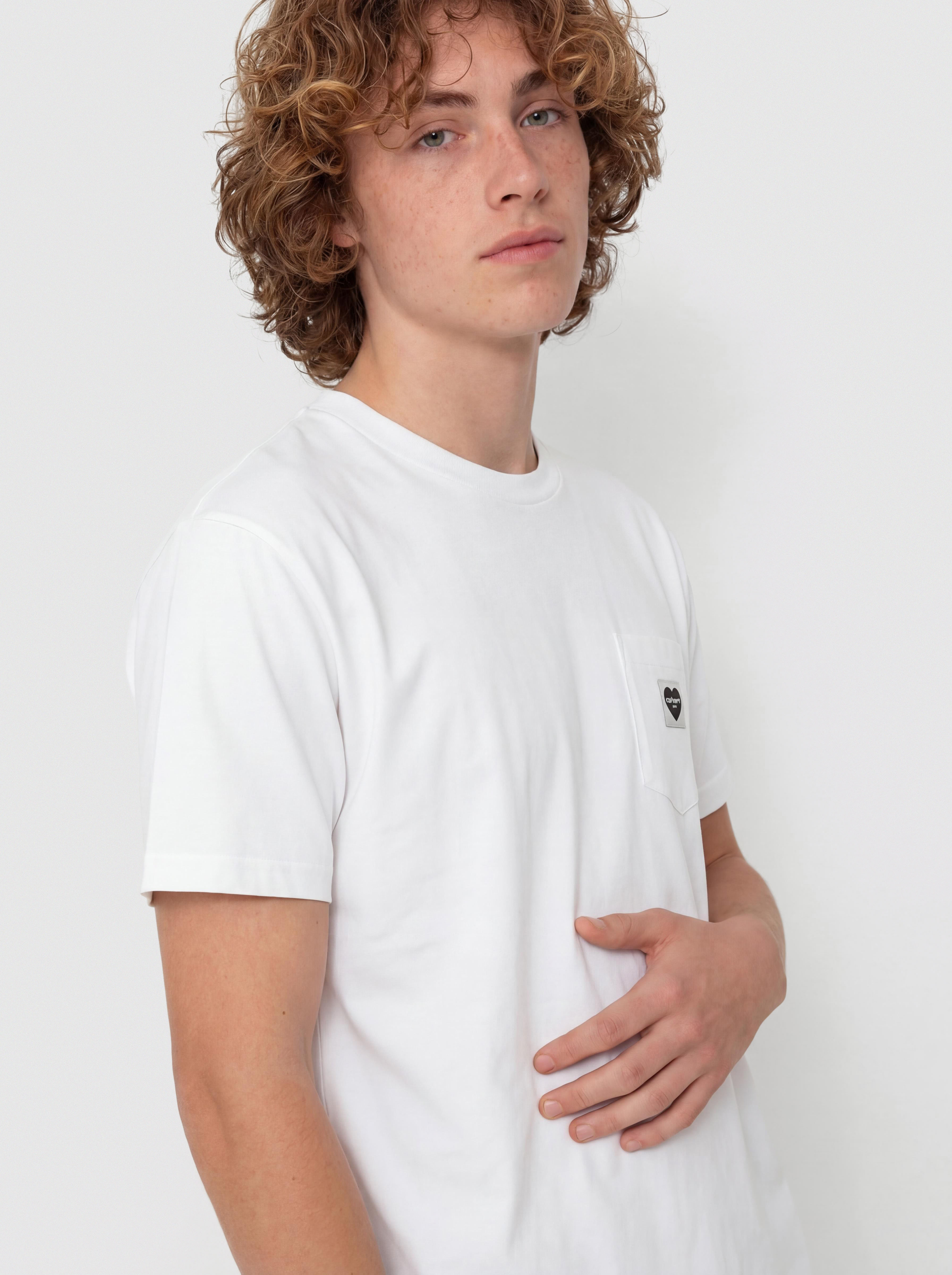 Carhartt WIP Pocket Heart Póló (white/black)