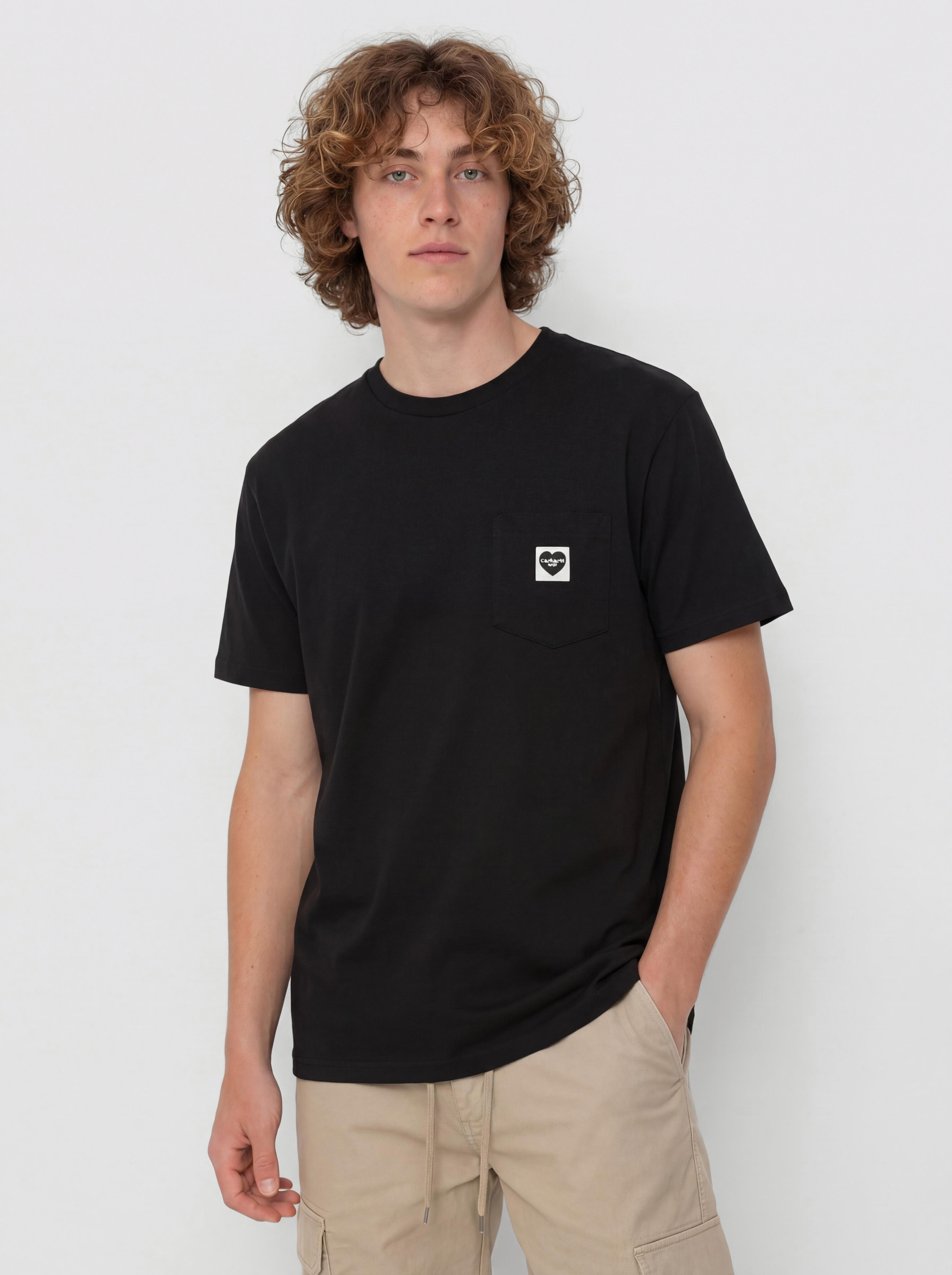 Carhartt WIP Pocket Heart Pu00f3lu00f3 (black/black)