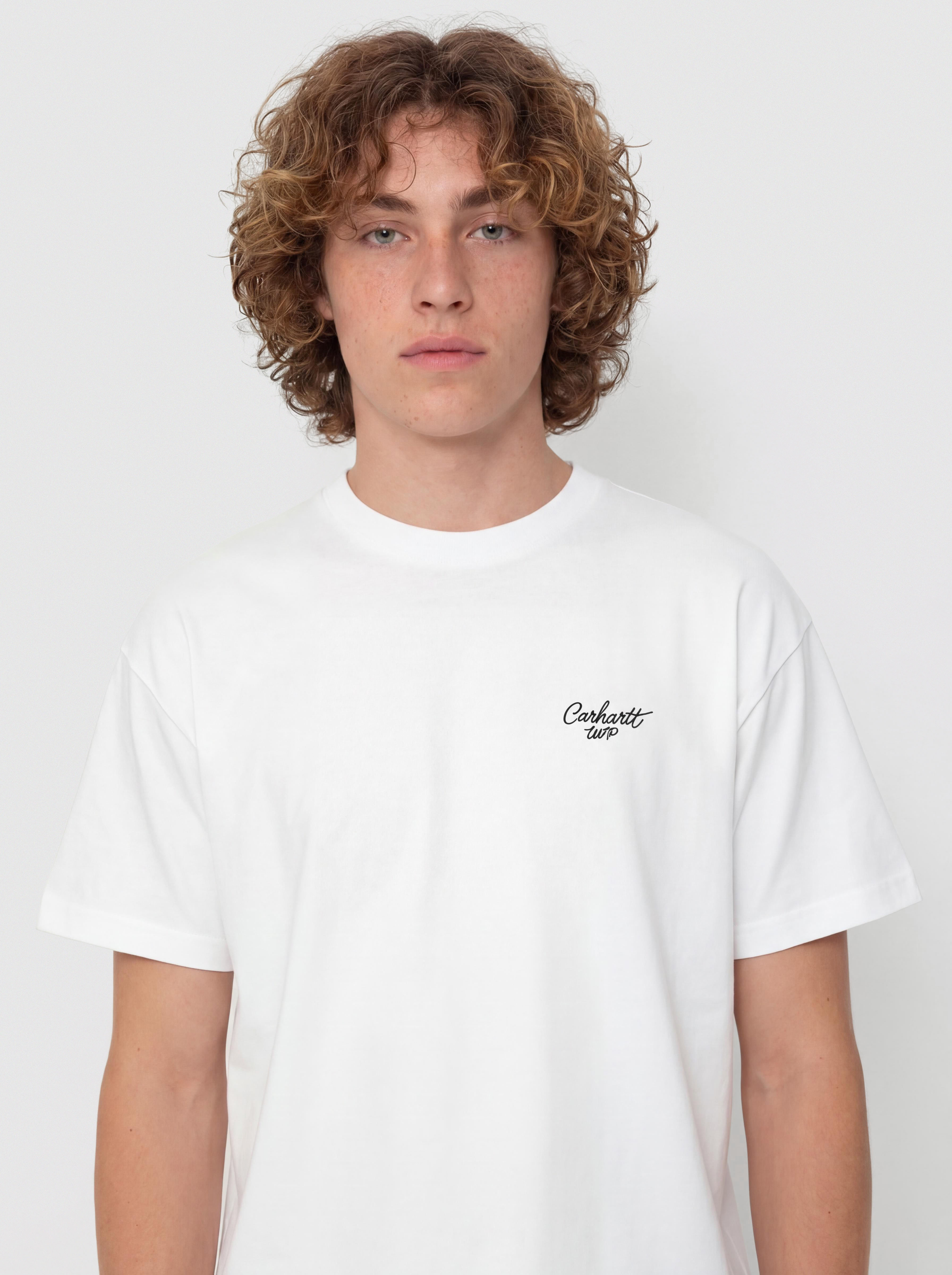 Carhartt WIP Signature Script Pu00f3lu00f3 (white/black)
