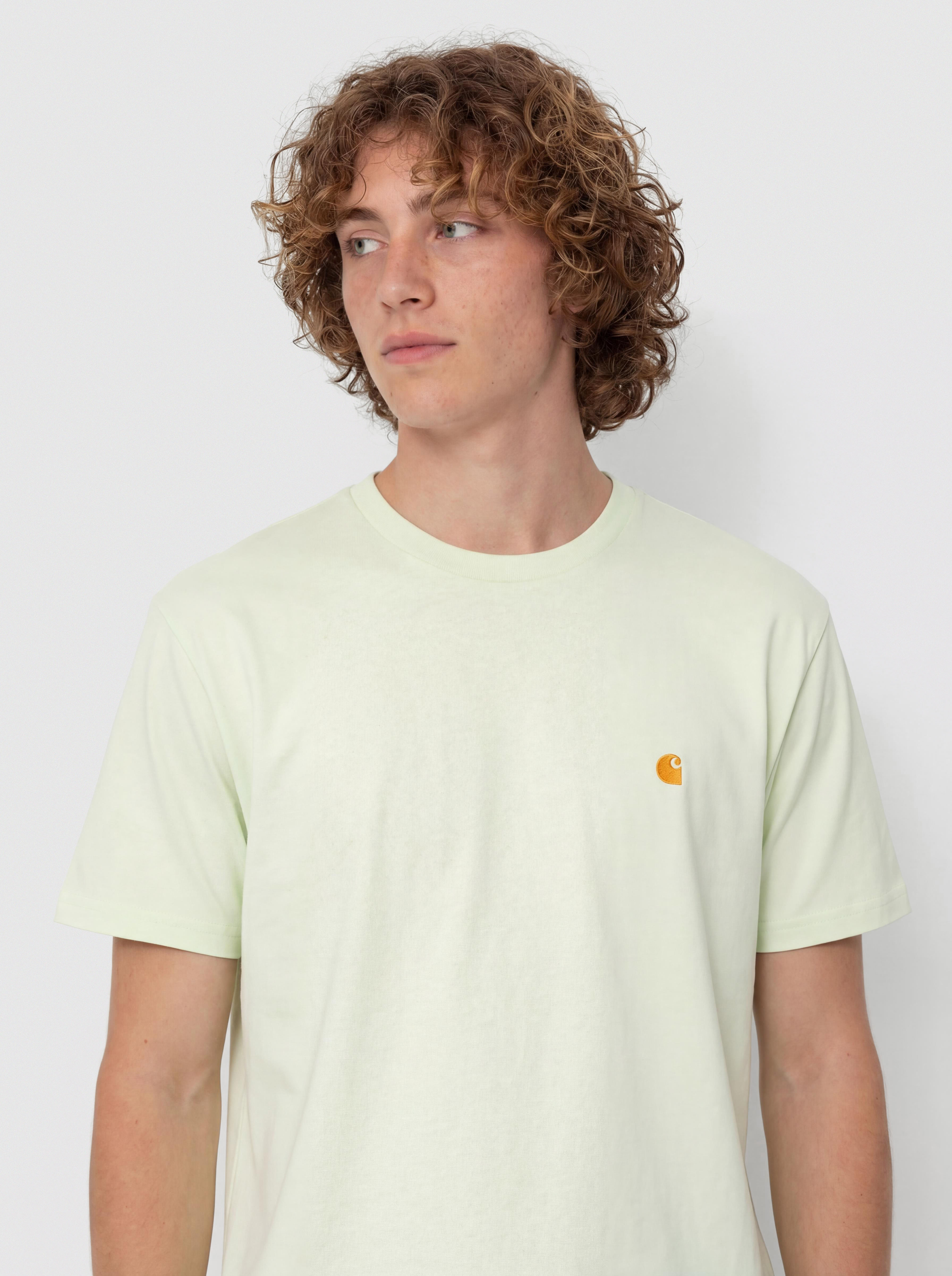 Carhartt WIP Chase Póló (air green/gold)