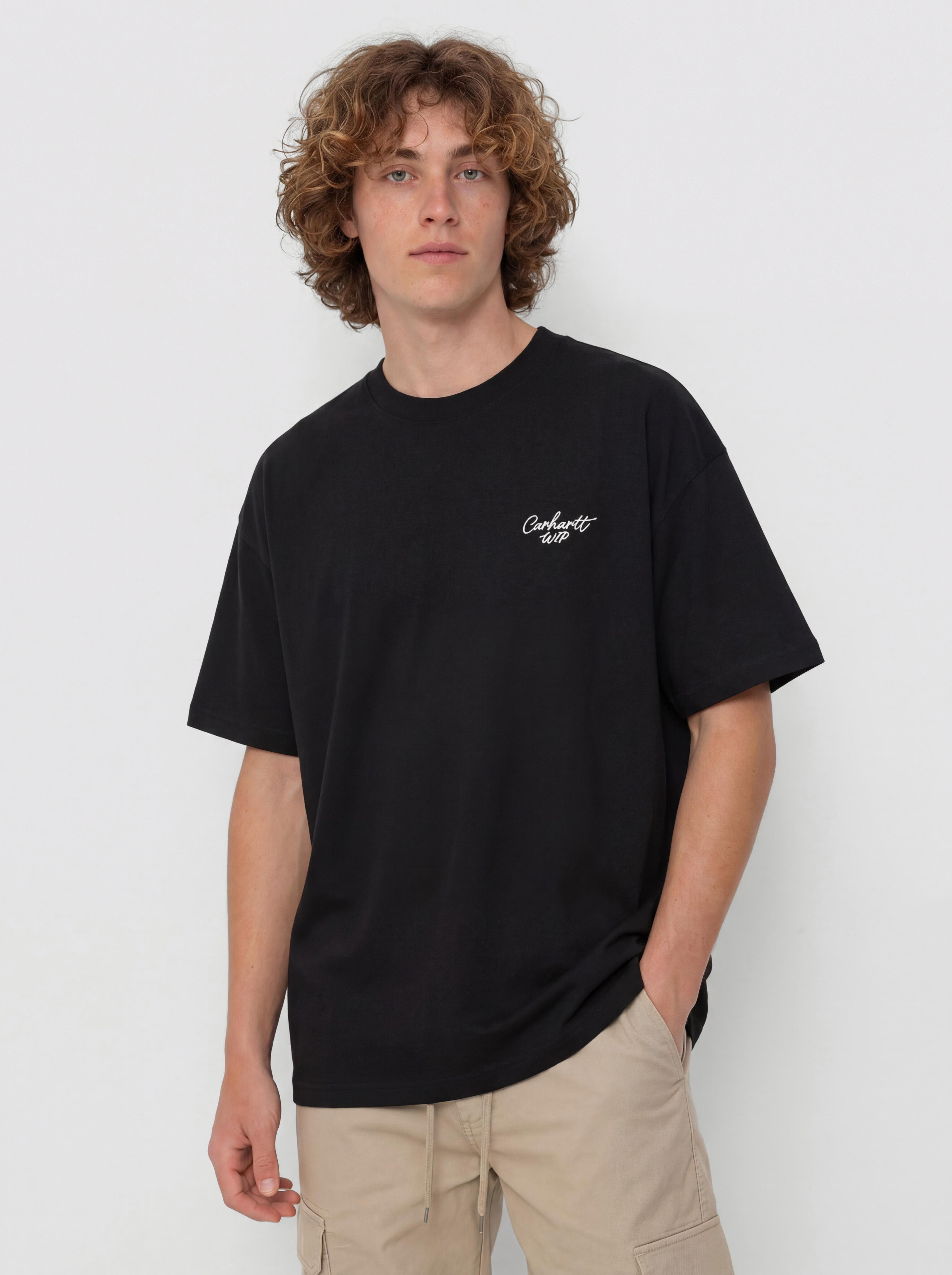 Carhartt WIP Signature Script Póló (black/white)