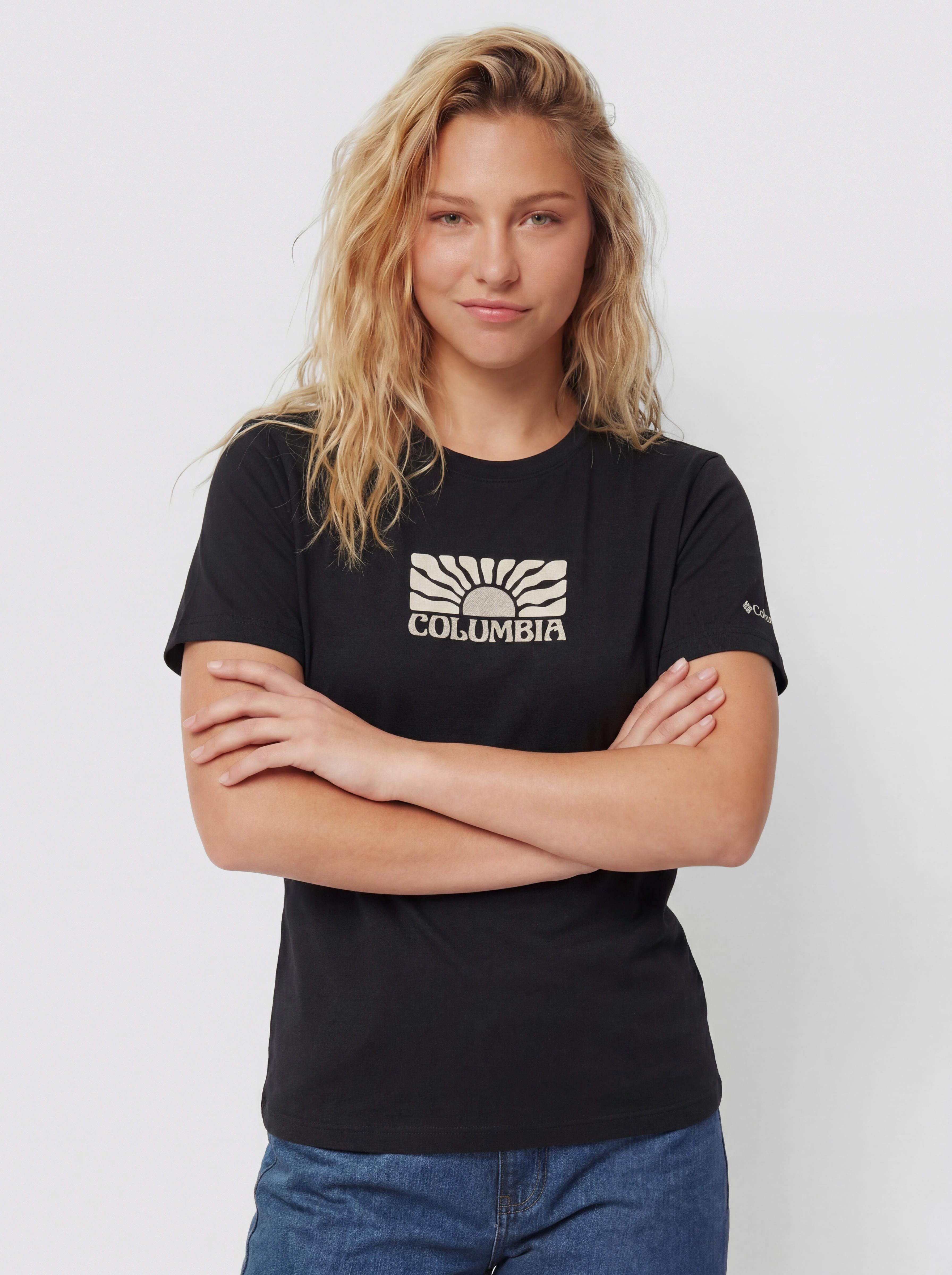 Póló Columbia Ruby Springs Graphic Wmn (black/brandrise)