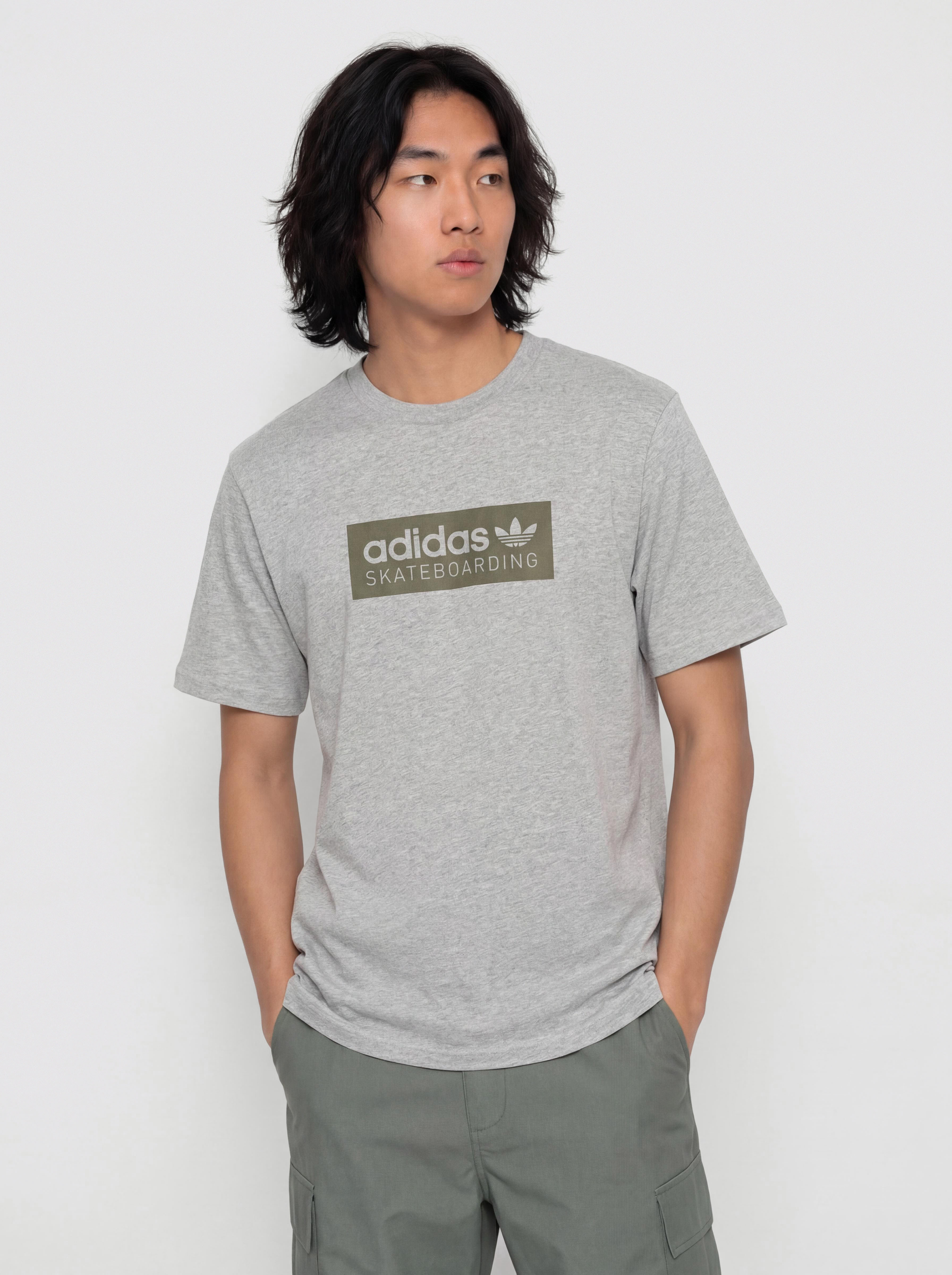 adidas Skt Logo Pu00f3lu00f3 (mgreyh)