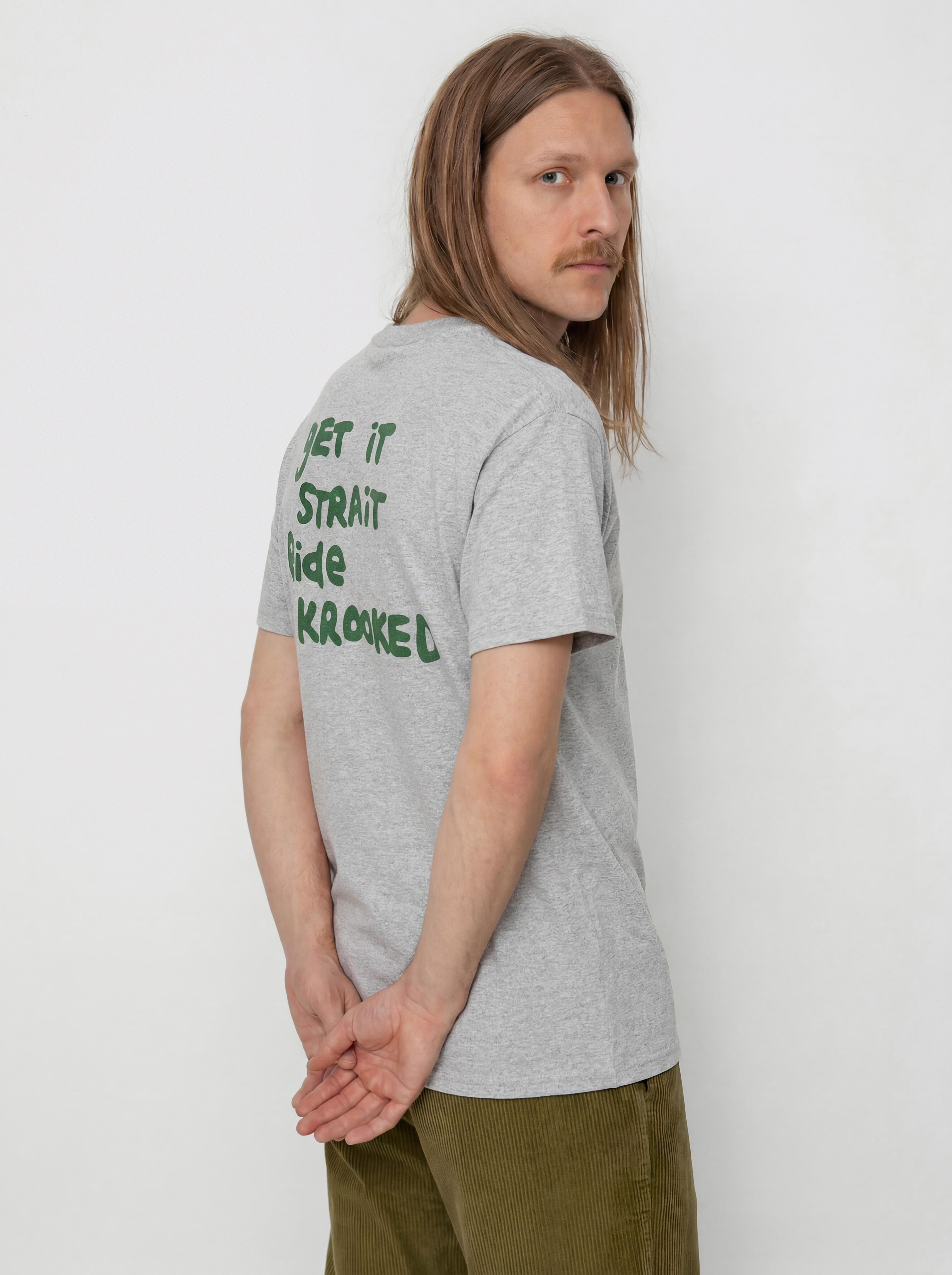 Krooked Pocket Eyes Póló (heather grey)