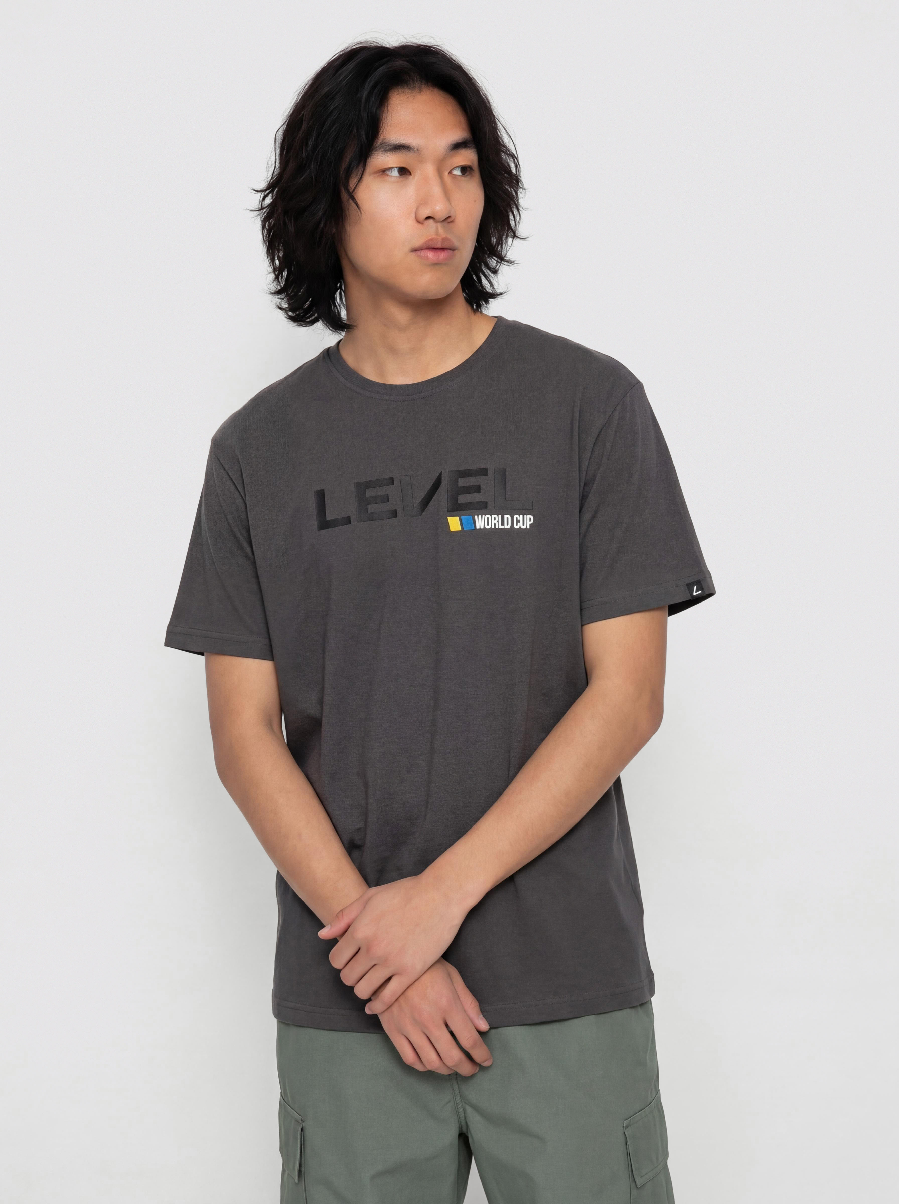 Póló Level Level Worldcup (anthracite)