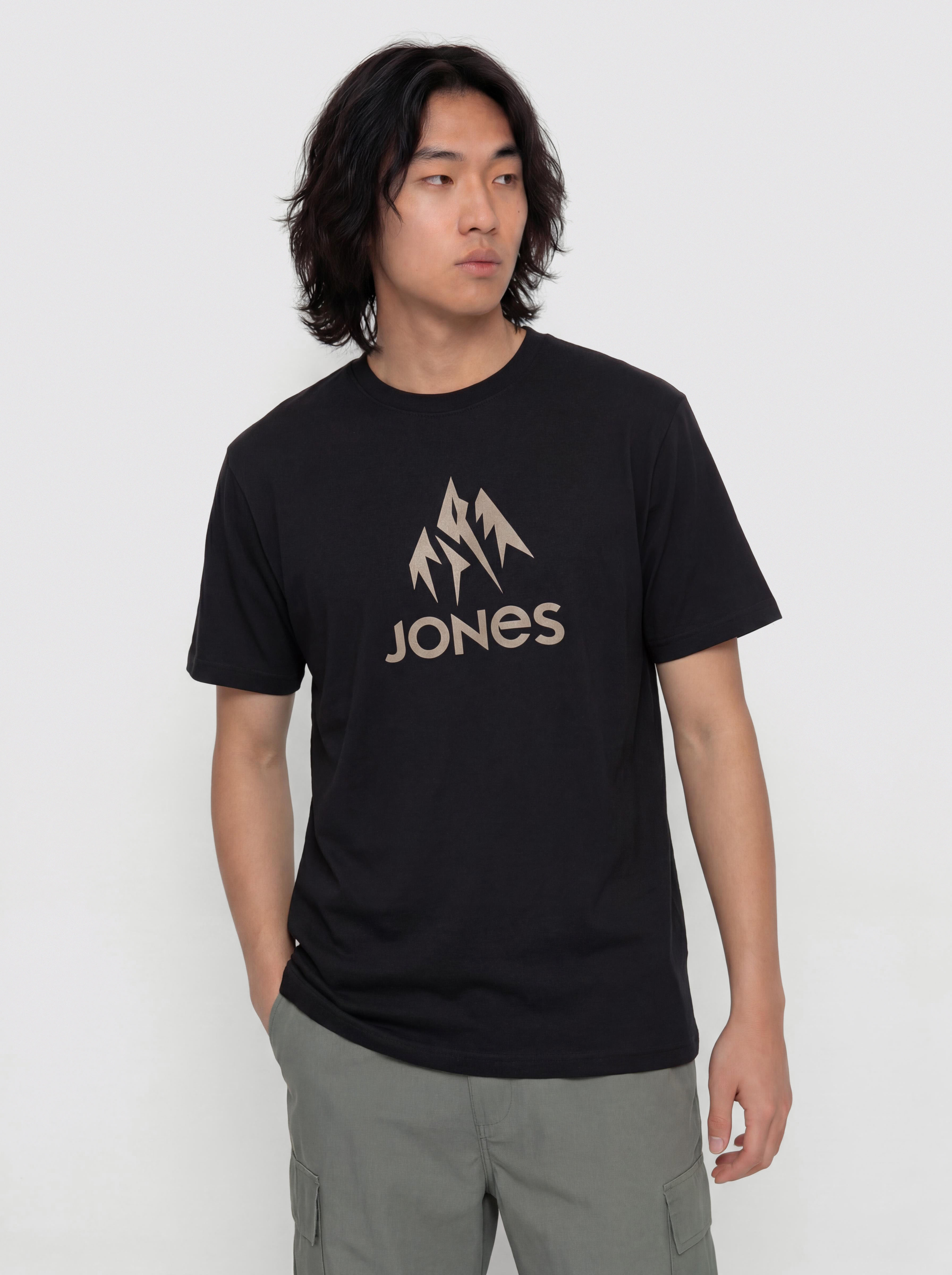 Jones Snowboards Truckee Org Cot Póló (stealth black)